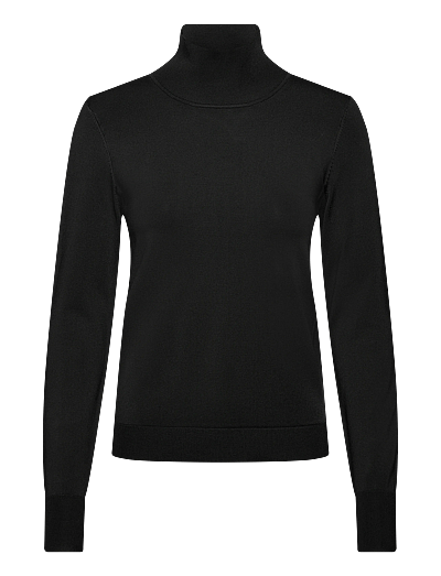 Filippa K Glossy Knit Turtleneck Sweater - Filippa K - BLACK / black