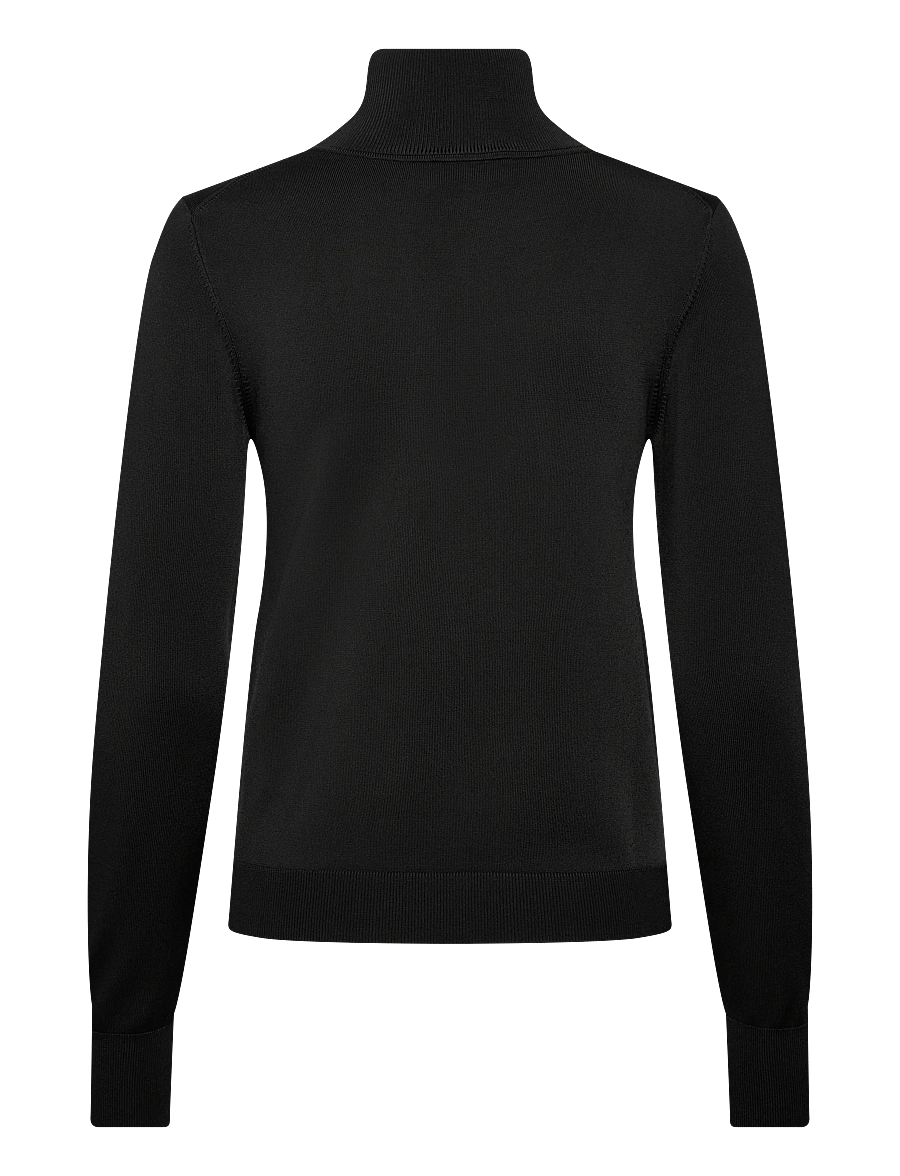 Filippa K - Glossy Knit Turtleneck Sweater - rullekraver - black - 1