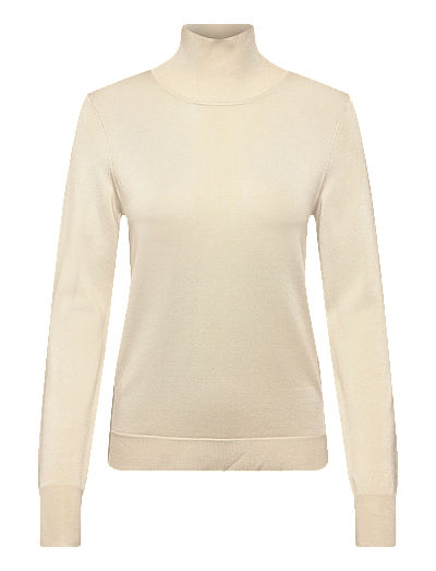 Filippa K Glossy Knit Turtleneck Sweater - Filippa K - CREAM WHITE / cream