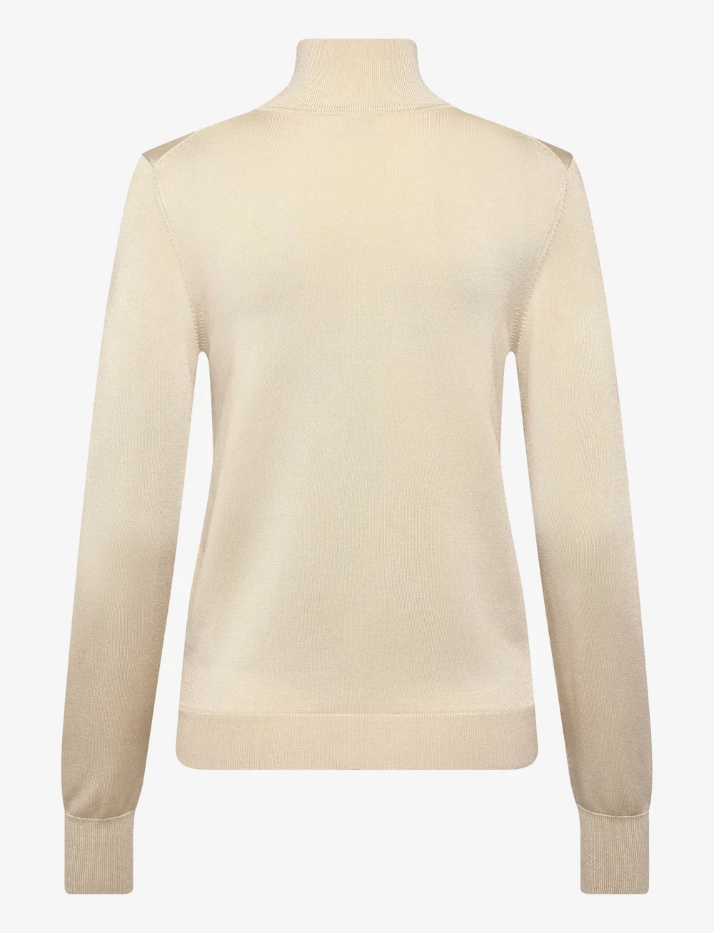 Filippa K - Glossy Knit Turtleneck Sweater - polotröjor - cream white - 1