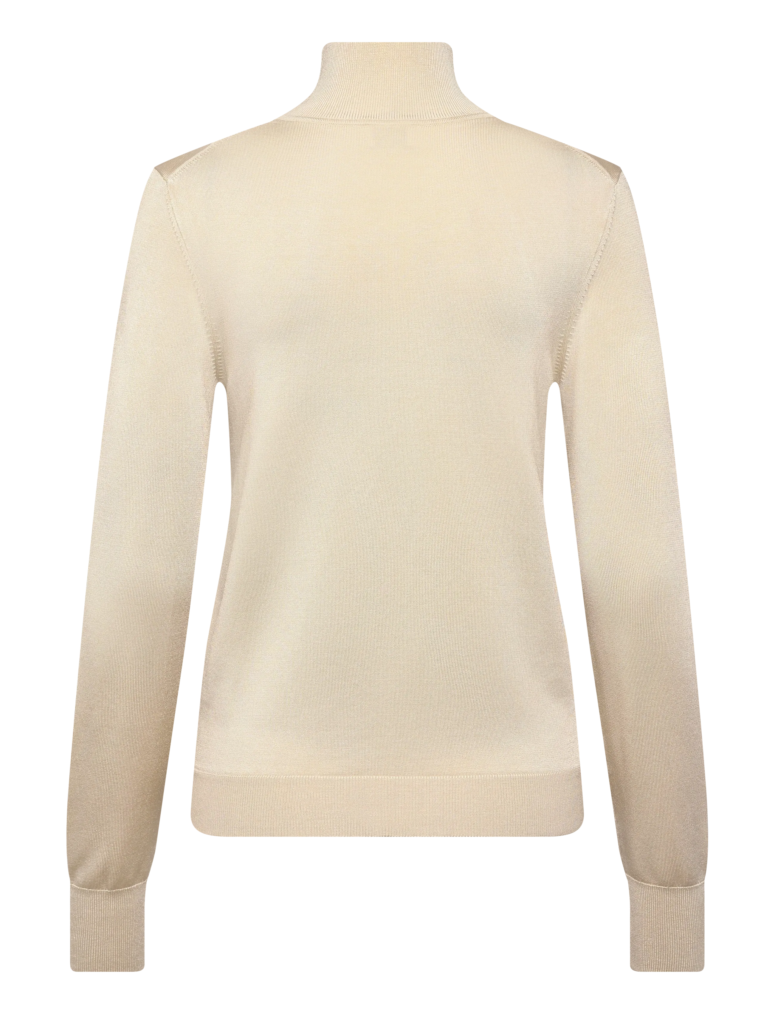 Filippa K - Glossy Knit Turtleneck Sweater - polotröjor - cream white - 1