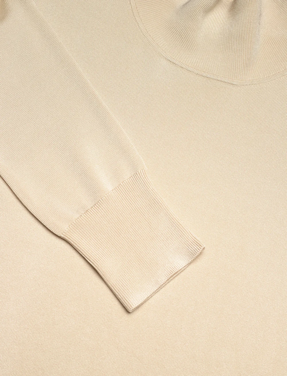 Filippa K - Glossy Knit Turtleneck Sweater - polotröjor - cream white - 2