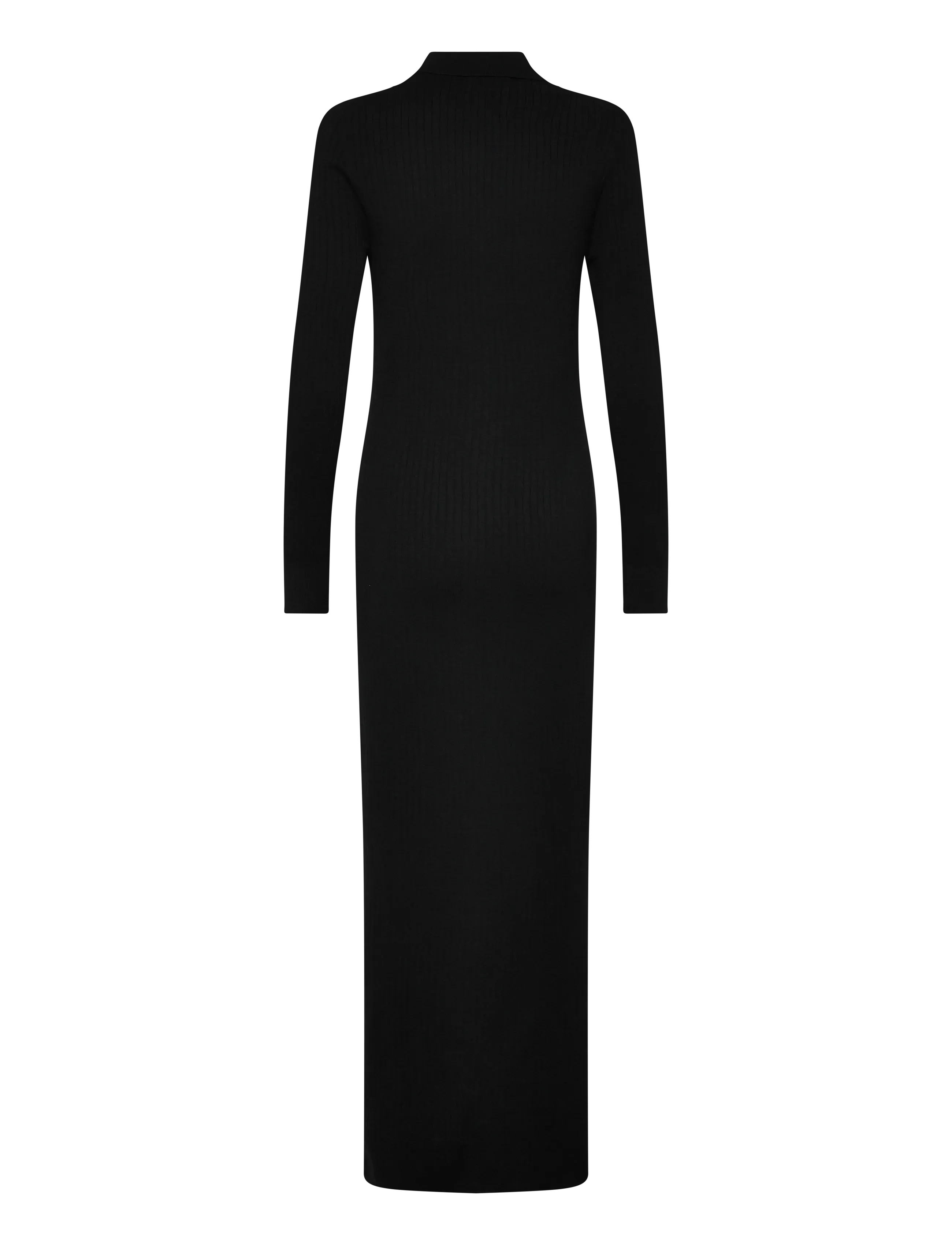 Ribbed Knit Shirt Dress 2