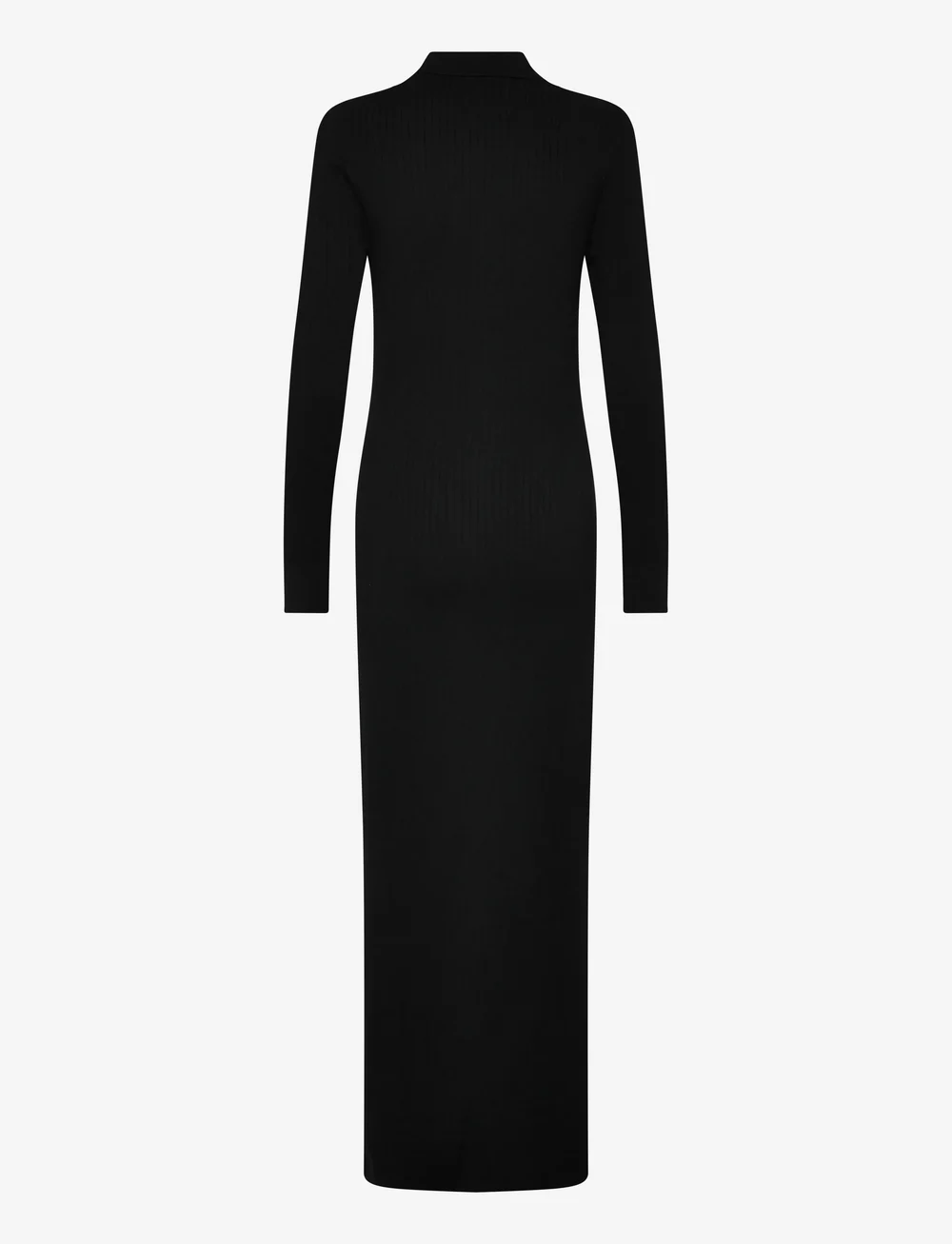 Filippa K - Ribbed Knit Shirt Dress - maxikjoler - black - 1