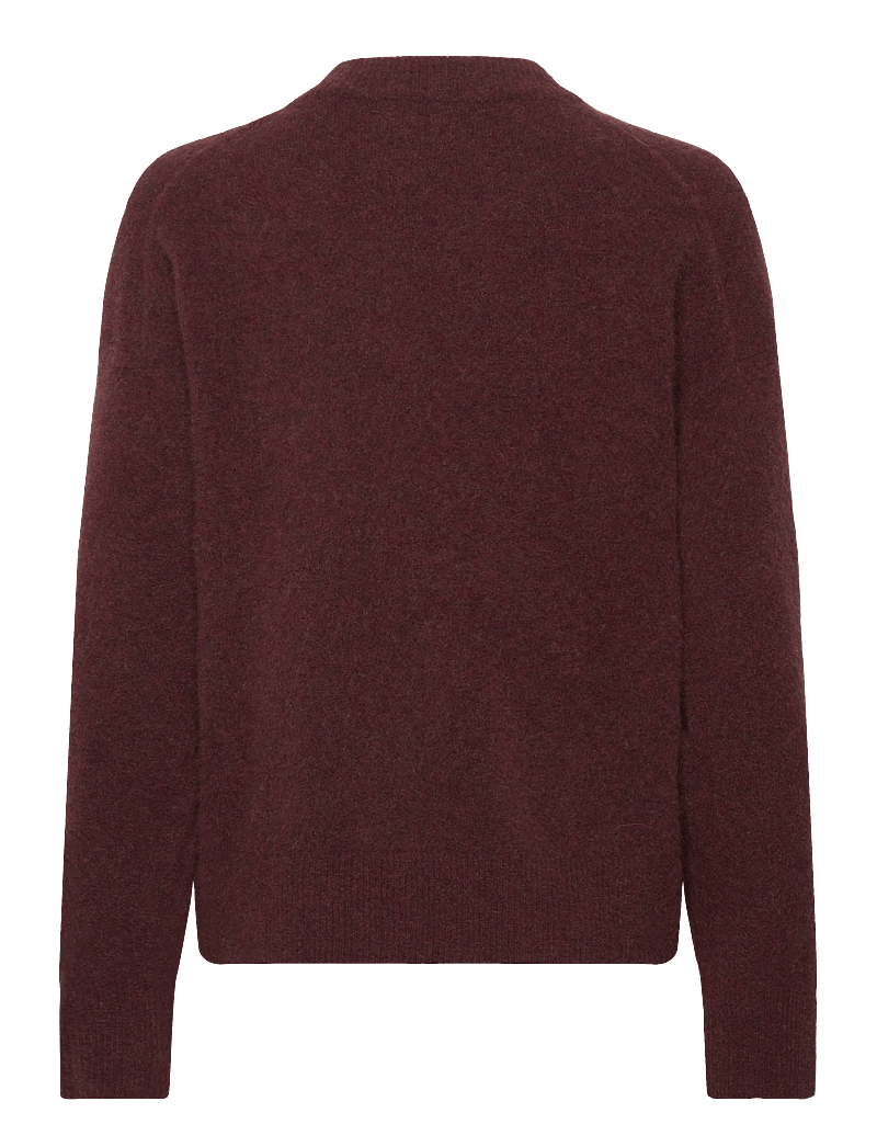 Filippa K - Wool Yak Crewneck Sweater - tröjor - burgundy - 1