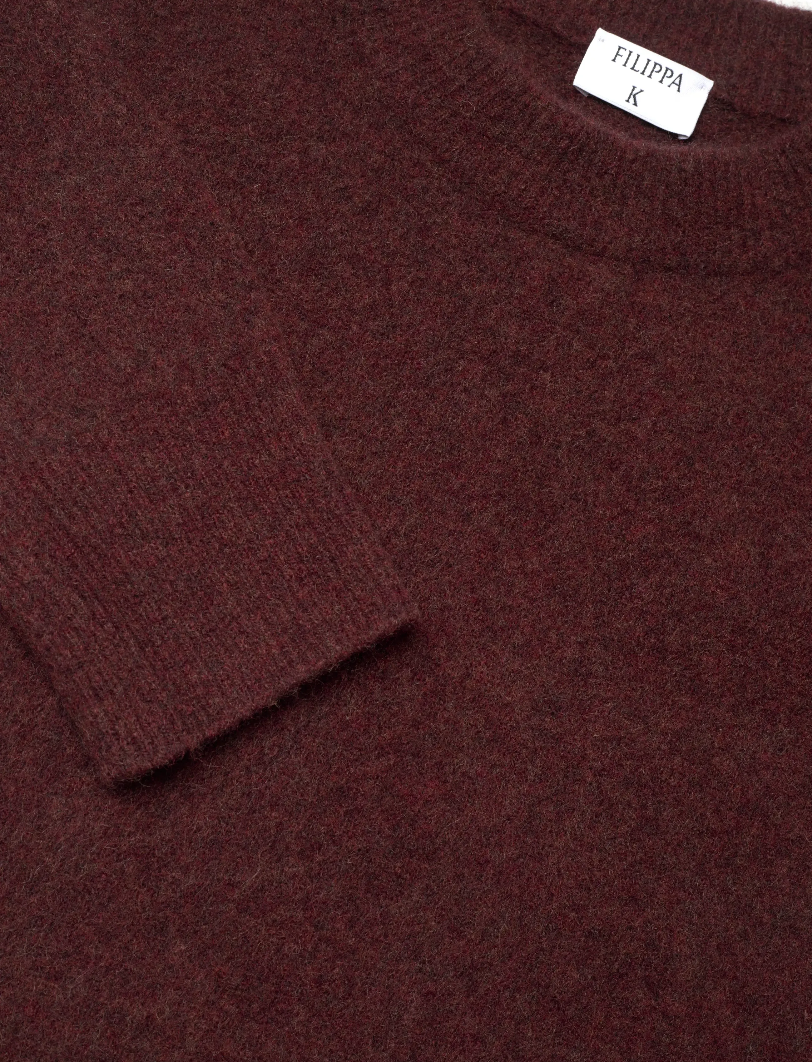 Filippa K - Wool Yak Crewneck Sweater - pullover - burgundy - 2