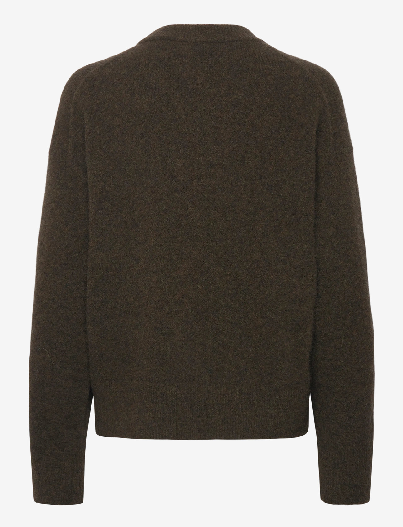 Filippa K - Wool Yak Crewneck Sweater - neulepuserot - dark khaki green - 1