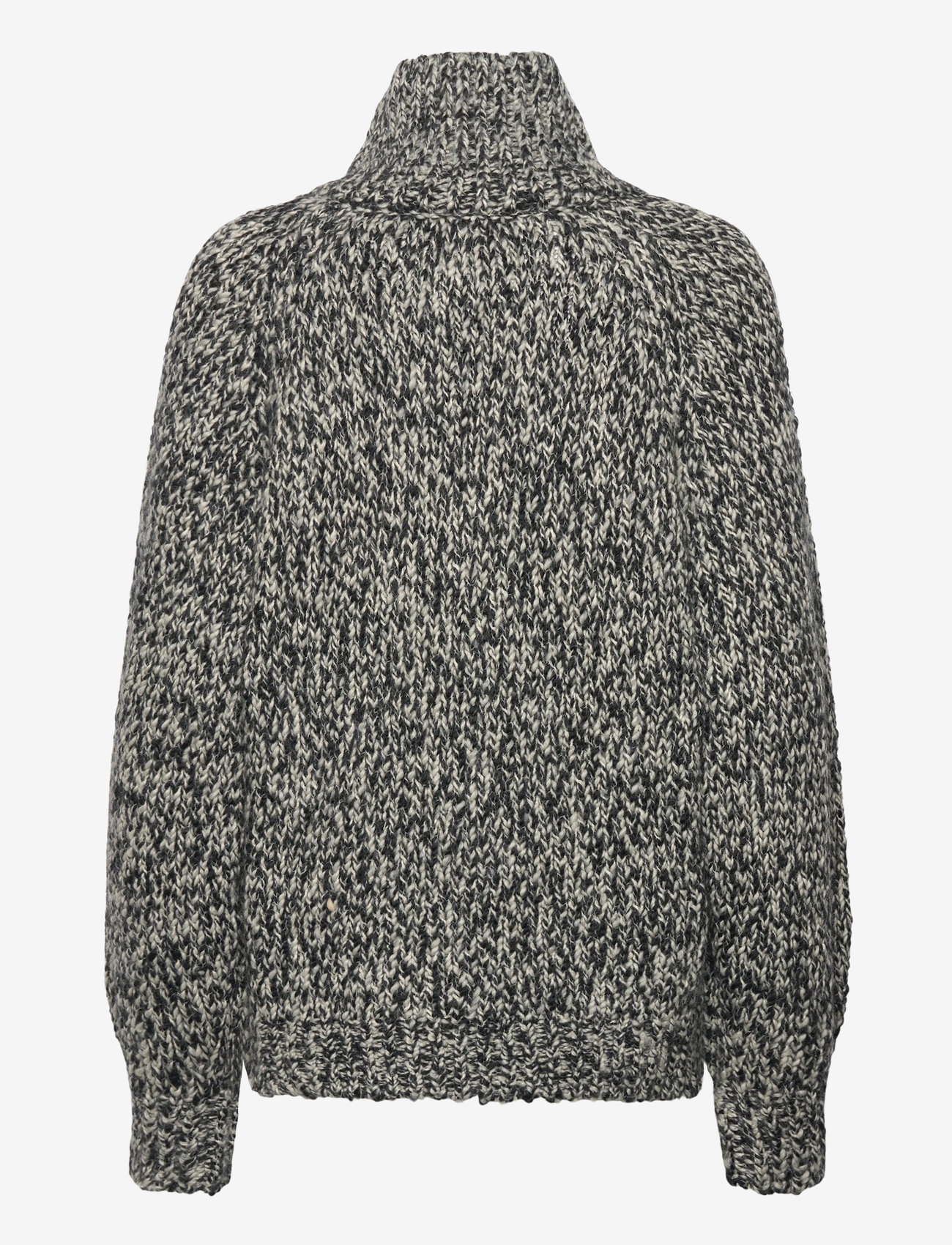 Filippa K - Wool Alpaca Mouliné Sweater - tröjor - black - 1