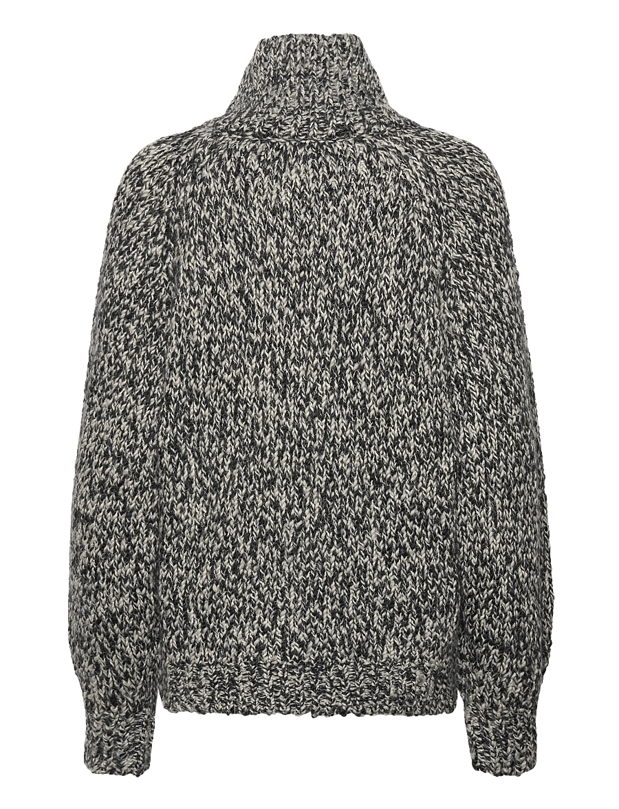 Filippa K - Wool Alpaca Mouliné Sweater - pulls - black - 1