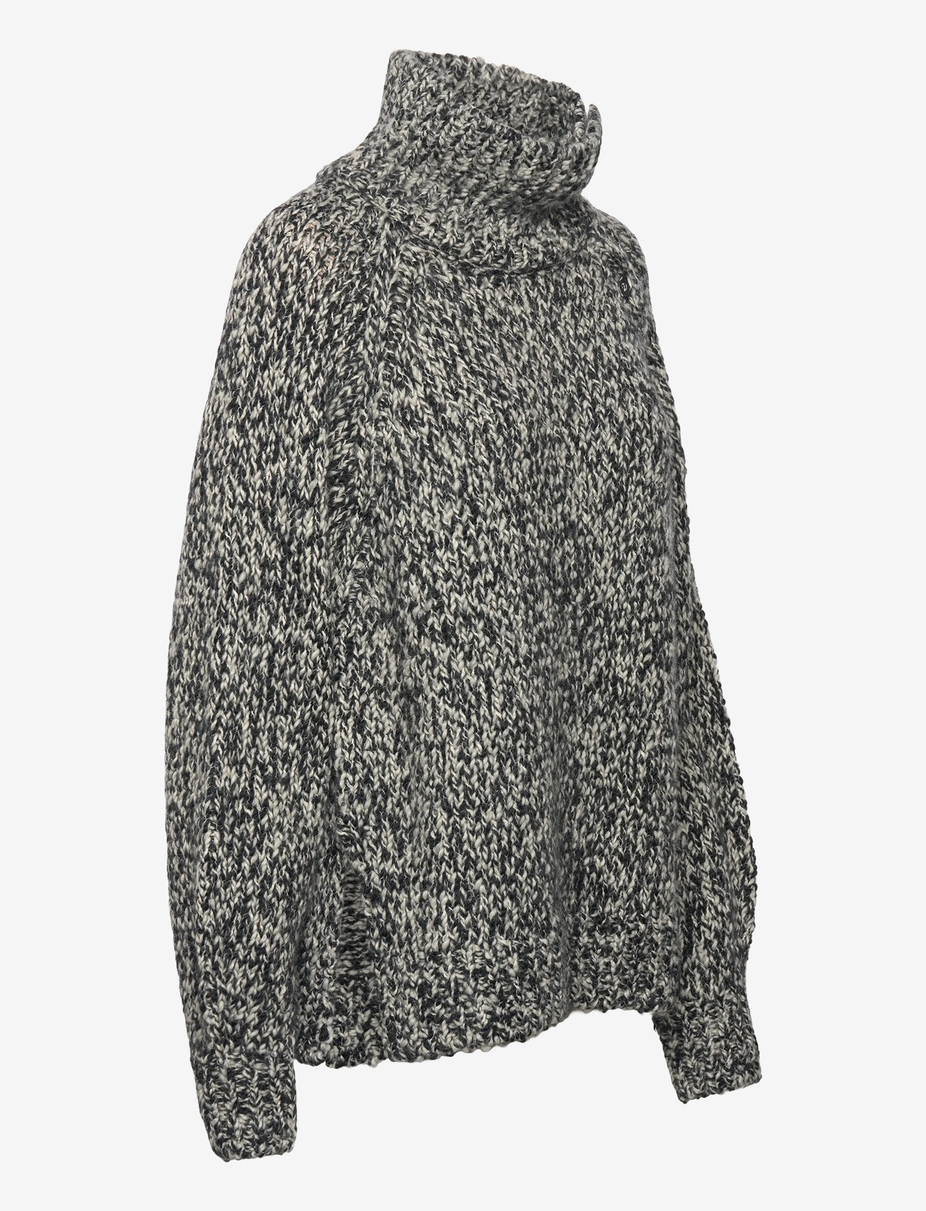 Filippa K - Wool Alpaca Mouliné Sweater - tröjor - black - 2