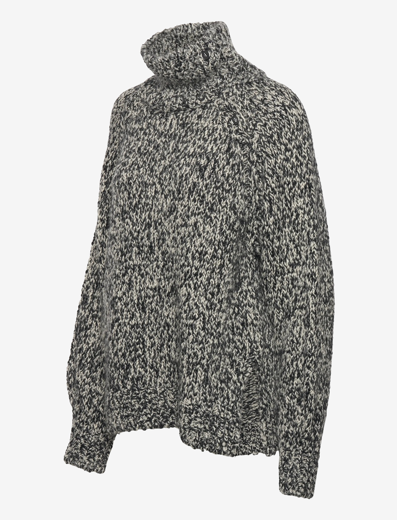 Filippa K - Wool Alpaca Mouliné Sweater - tröjor - black - 3