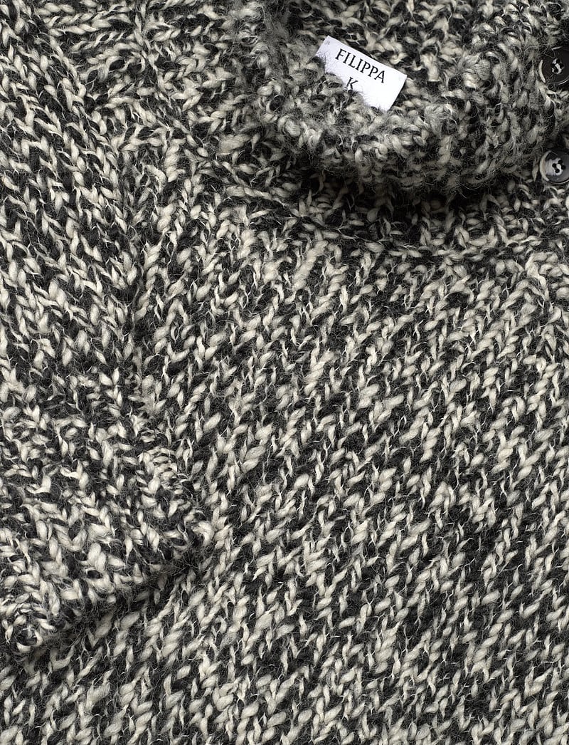 Filippa K - Wool Alpaca Mouliné Sweater - tröjor - black - 4