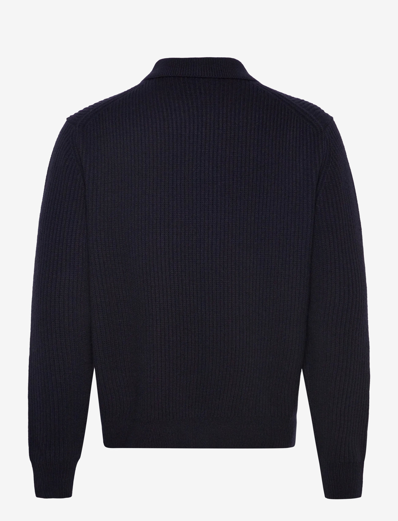 Filippa K - Ribbed Wool Zip Cardigan - navy - 1