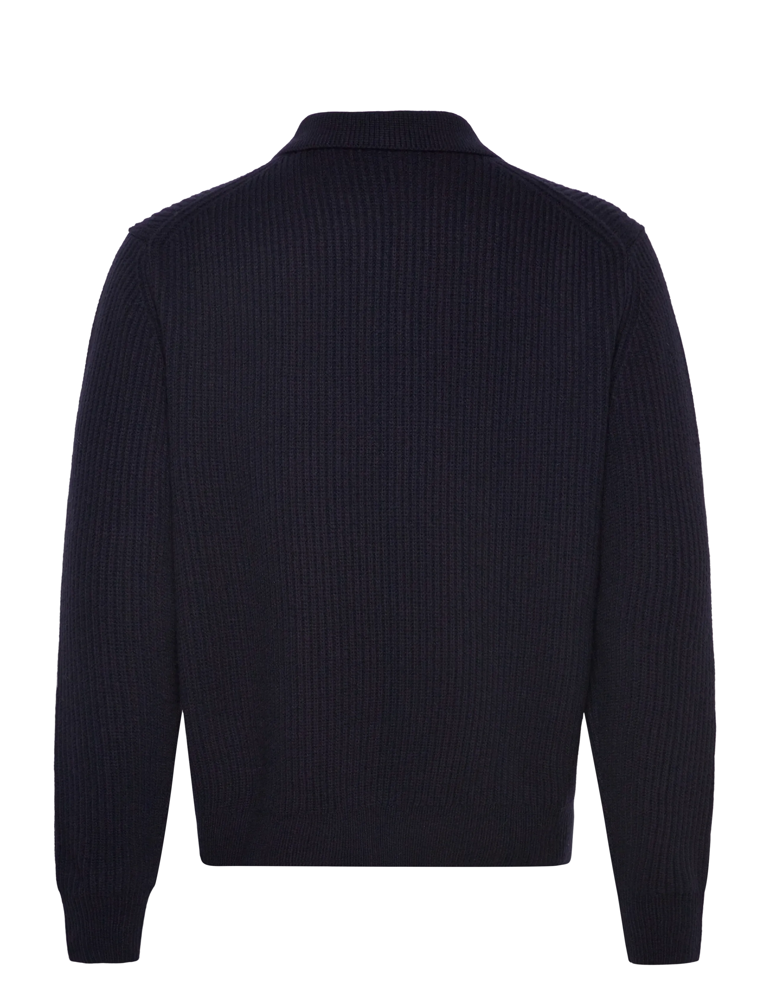 Filippa K - Ribbed Wool Zip Cardigan - navy - 1