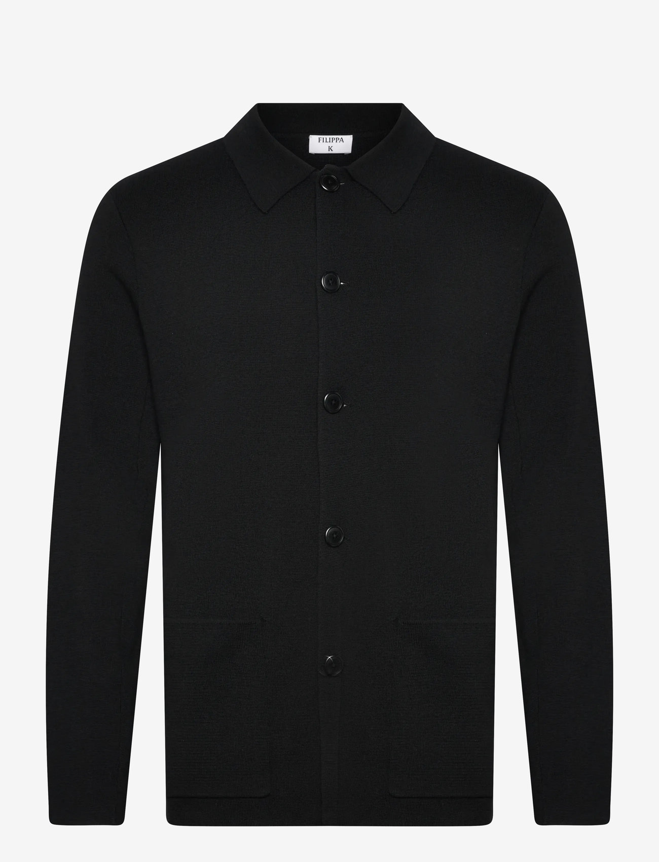 Filippa K - Wool Milano Knit Blazer - single breasted blazers - black - 0