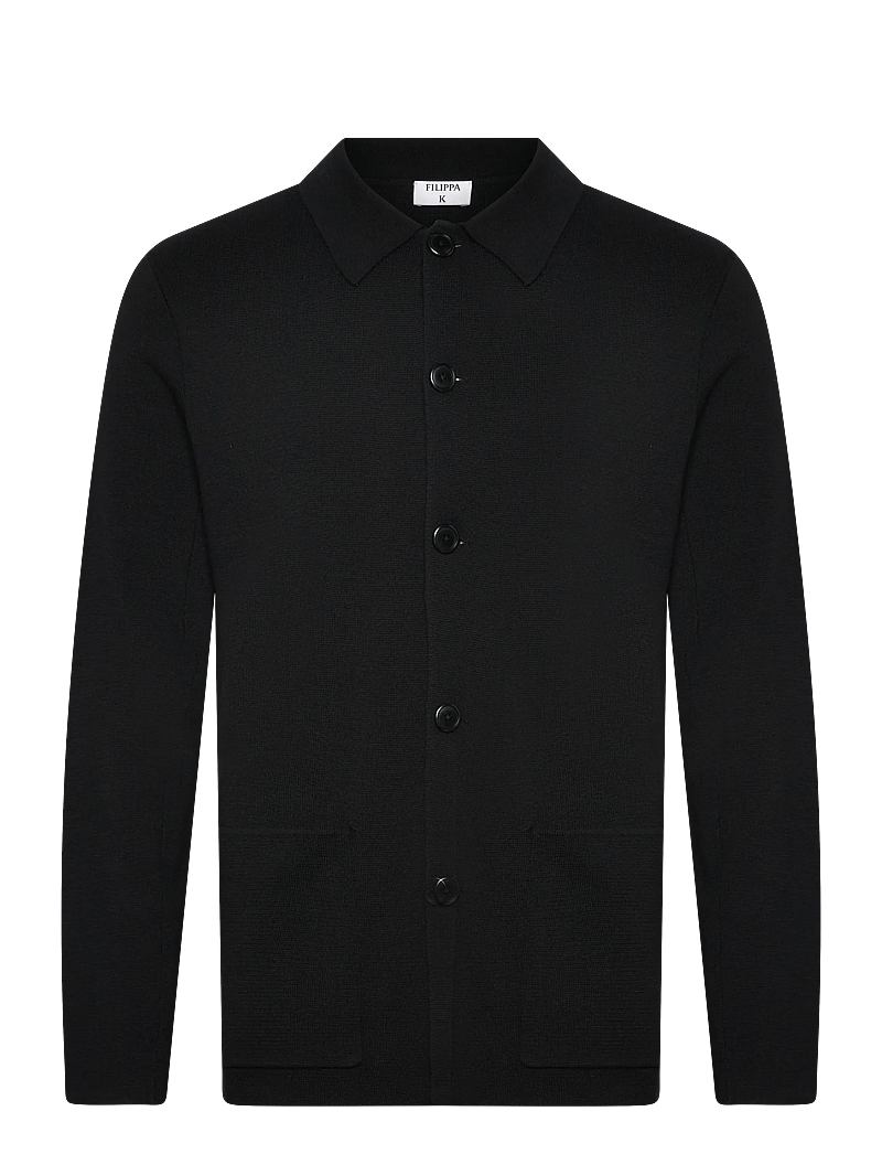 Filippa K - Wool Milano Knit Blazer - einreiher - black - 0