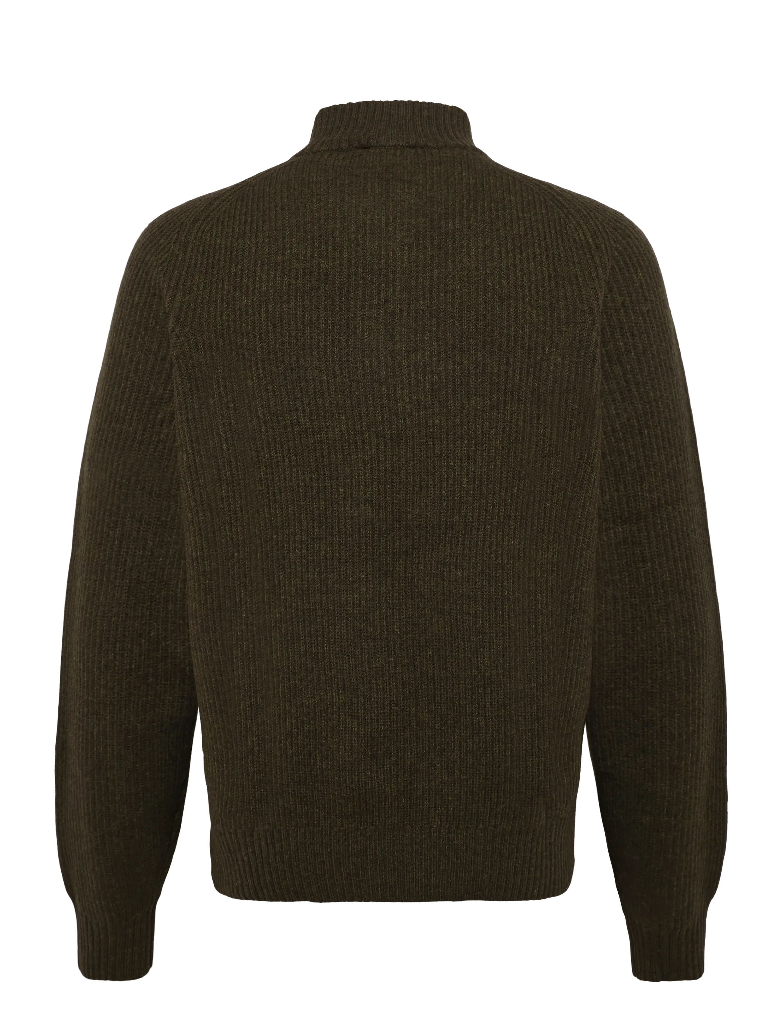 Filippa K - Wool Half Zip Sweater - pullover mit halbem reißverschluss - moss green - 1