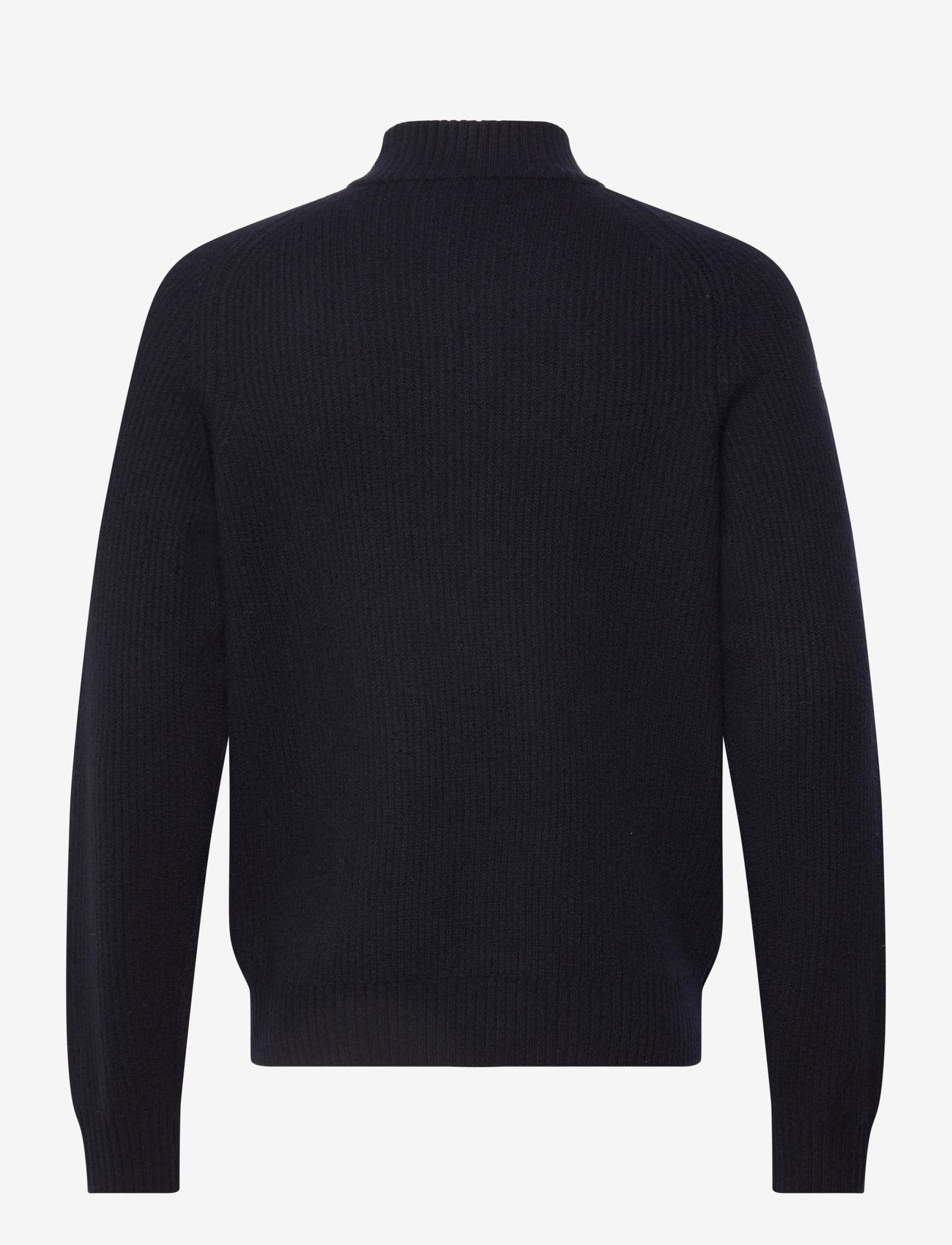 Filippa K - Ribbed Wool Half Zip Sweater - navy - 1