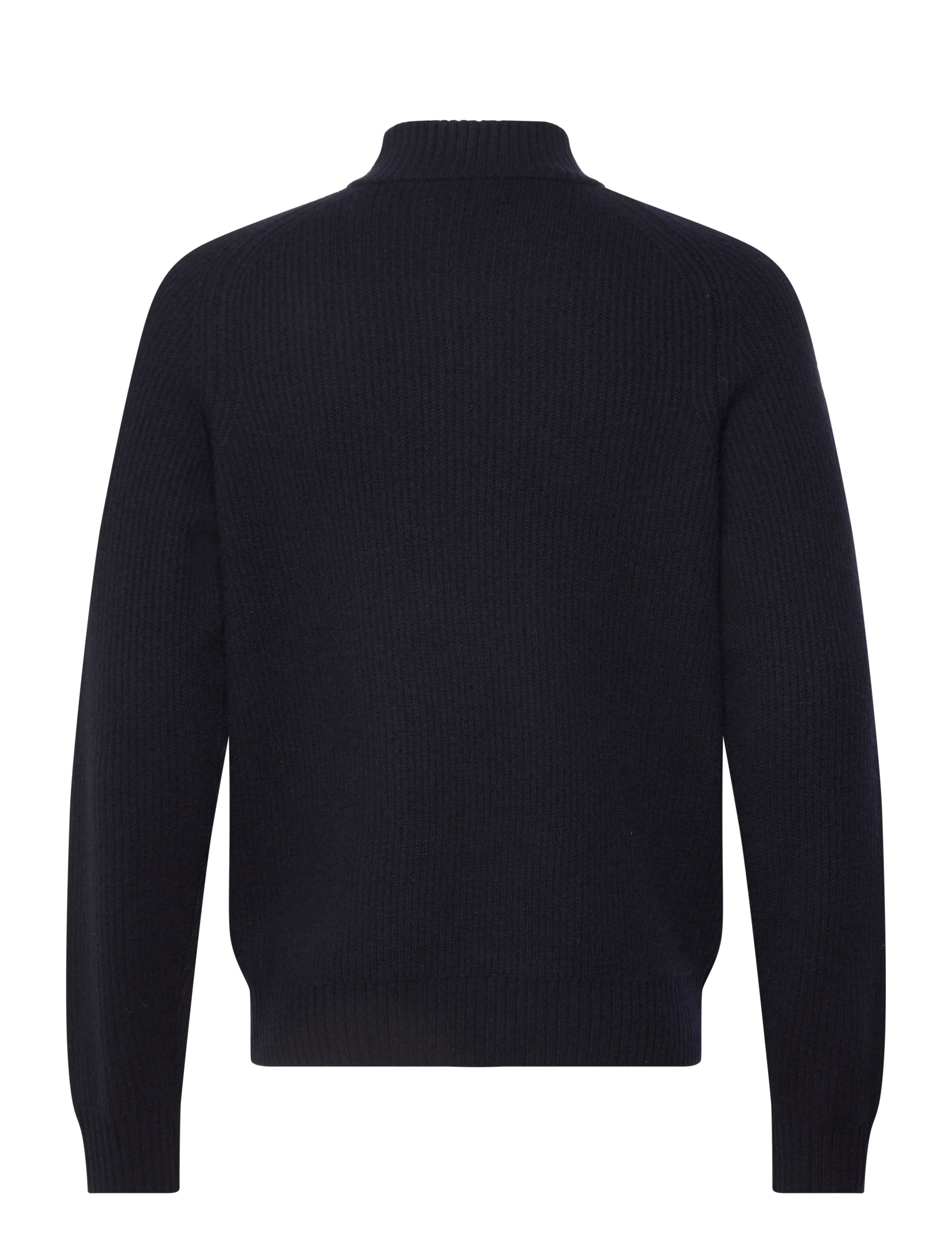 Filippa K - Ribbed Wool Half Zip Sweater - navy - 1