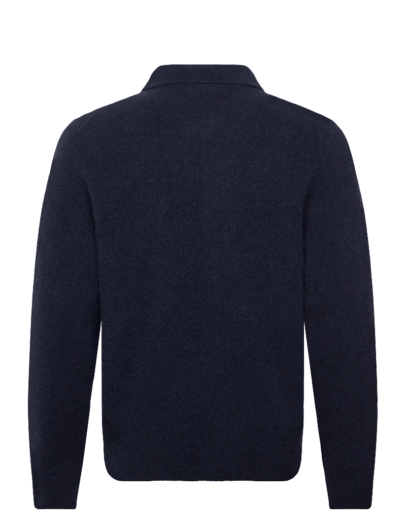 Filippa K - Yak Wool Polo Sweater - polostrik - navy - 1
