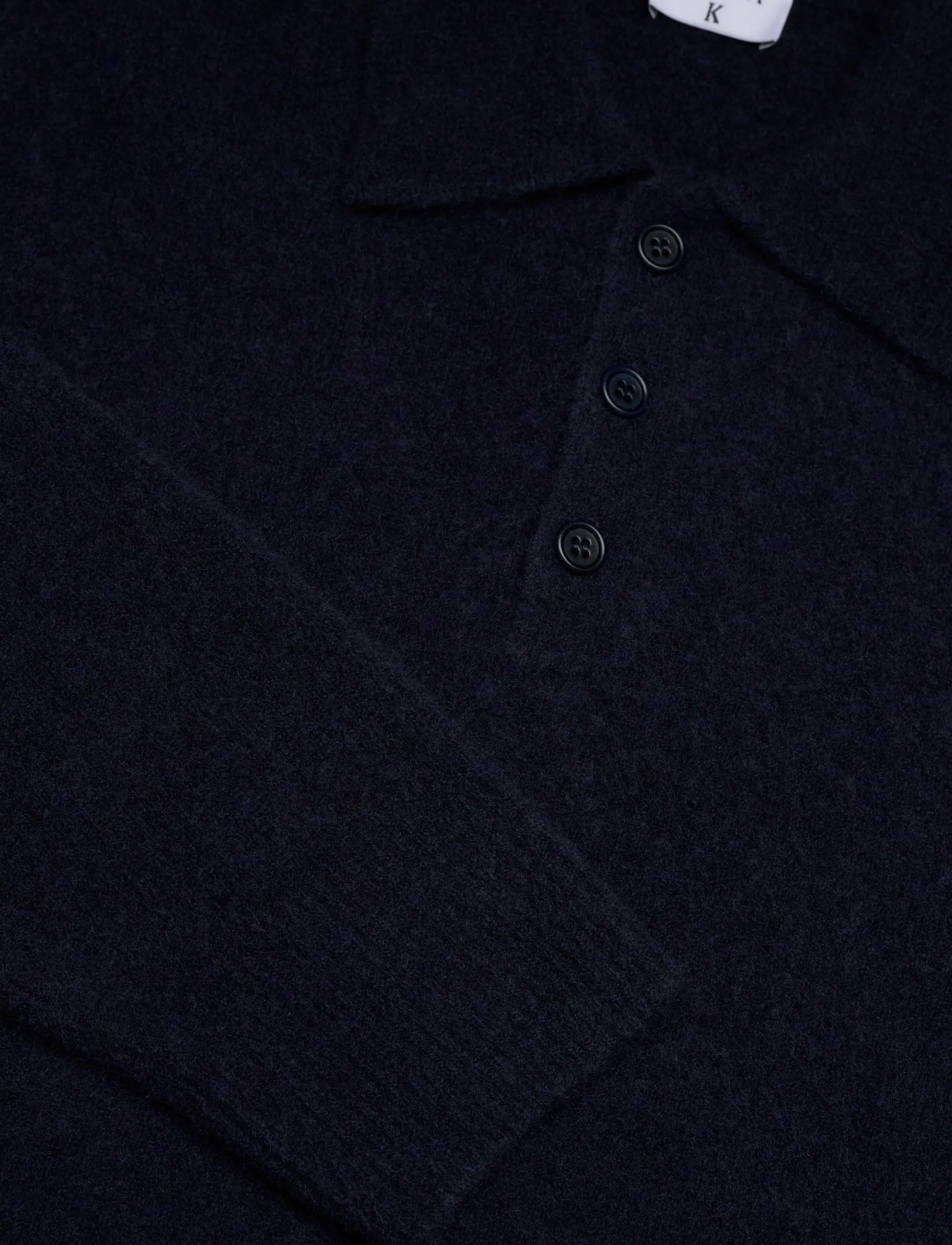 Filippa K - Yak Wool Polo Sweater - navy - 2