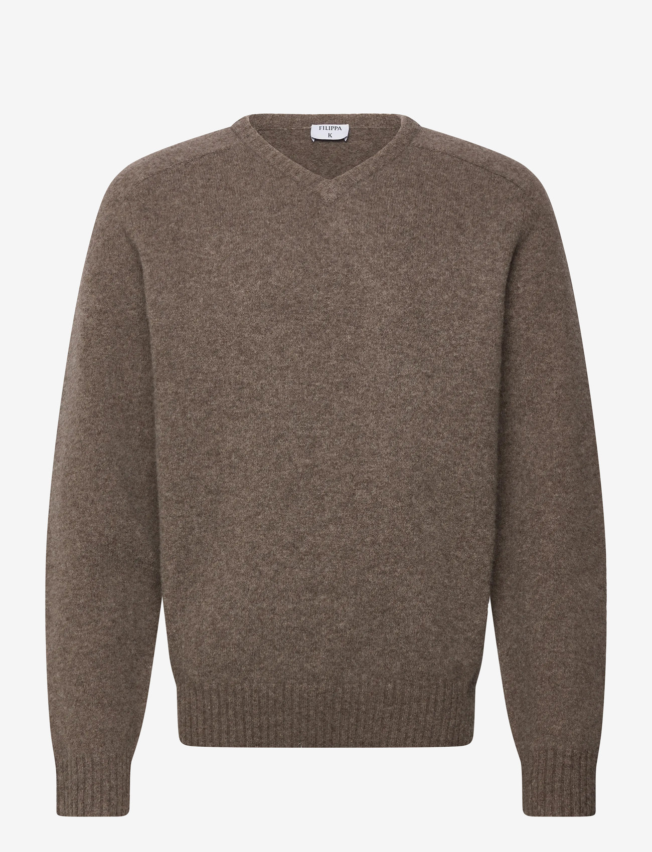 Filippa K - Yak Wool V- Neck Sweater - sügisesed riided - driftwood - 0