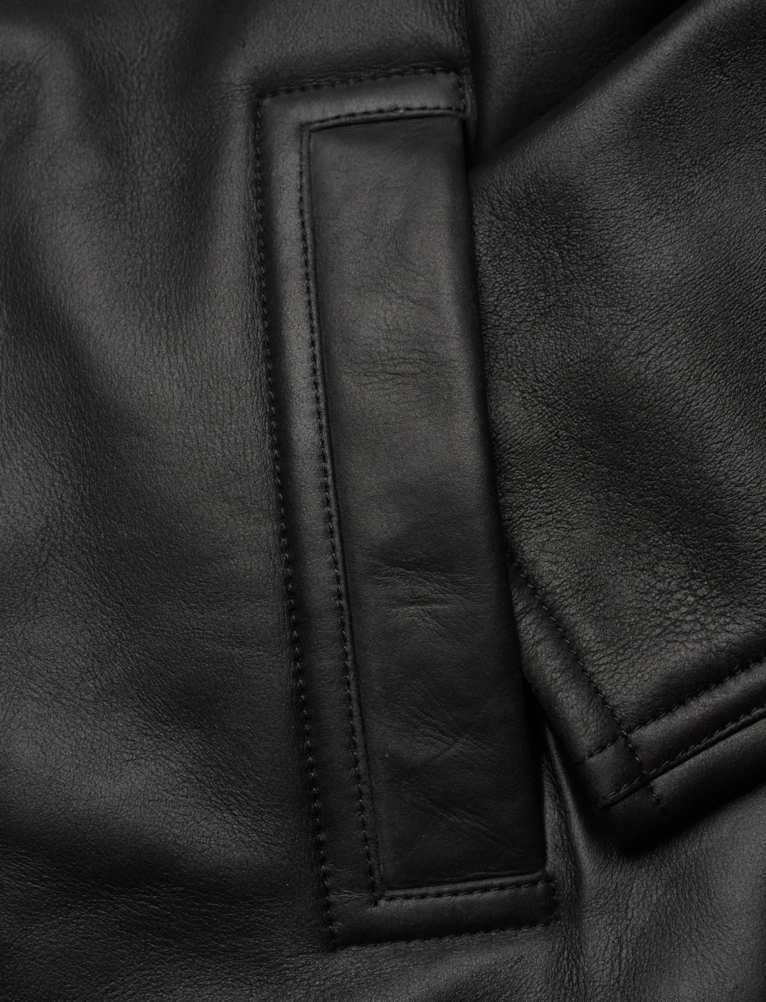 Filippa K - Shearling Leather Jacket - ytterkläder - black - 3