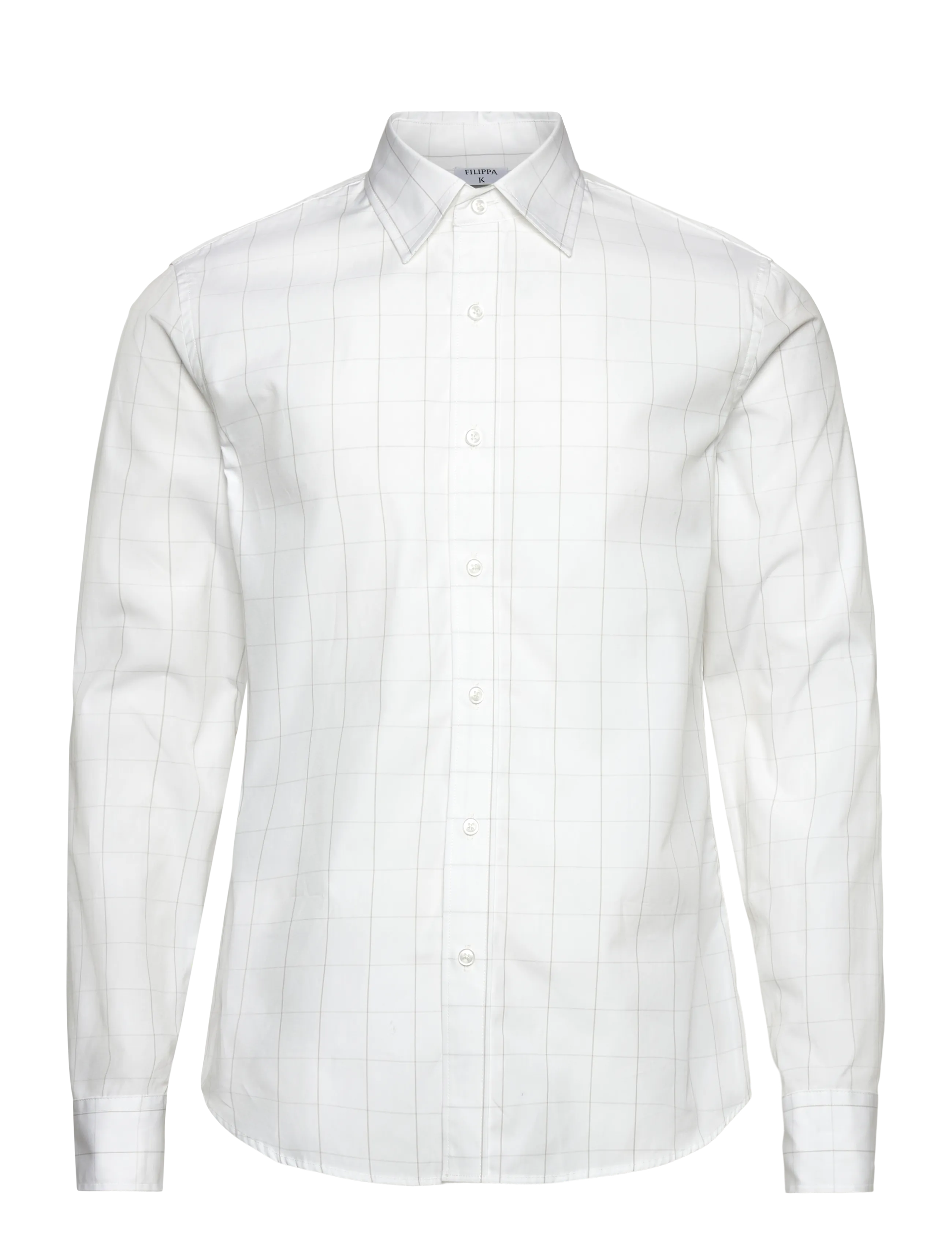 Filippa K Classic Tailored Shirt - Filippa K - WHITE/CHALK GREY CHECK / white