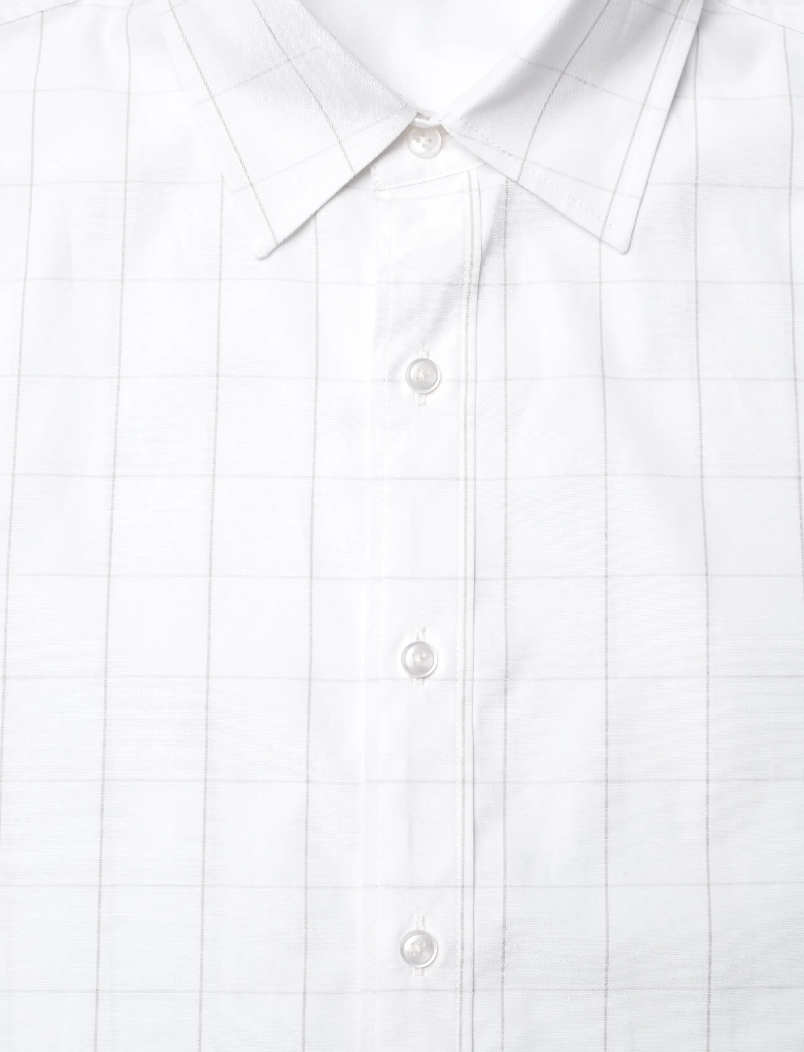 Filippa K - Classic Tailored Shirt - vyrams - white/chalk grey check - 2