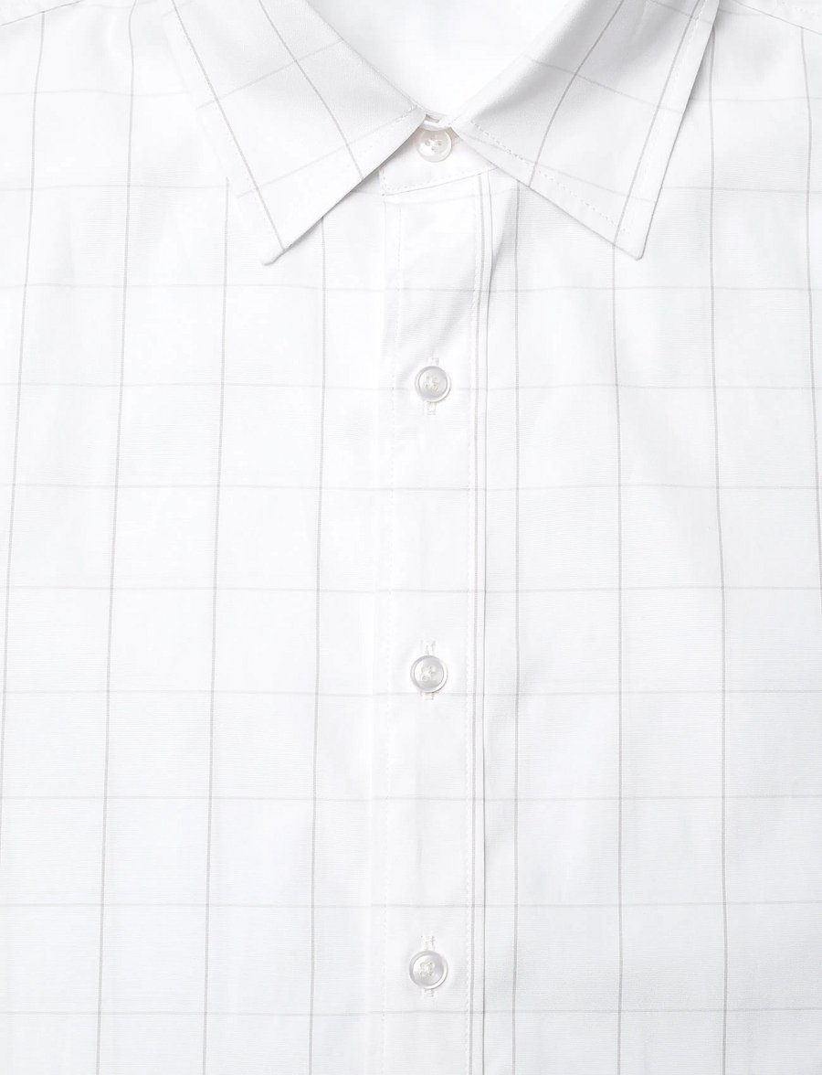 Filippa K - Classic Tailored Shirt - geruite overhemden - white/chalk grey check - 2