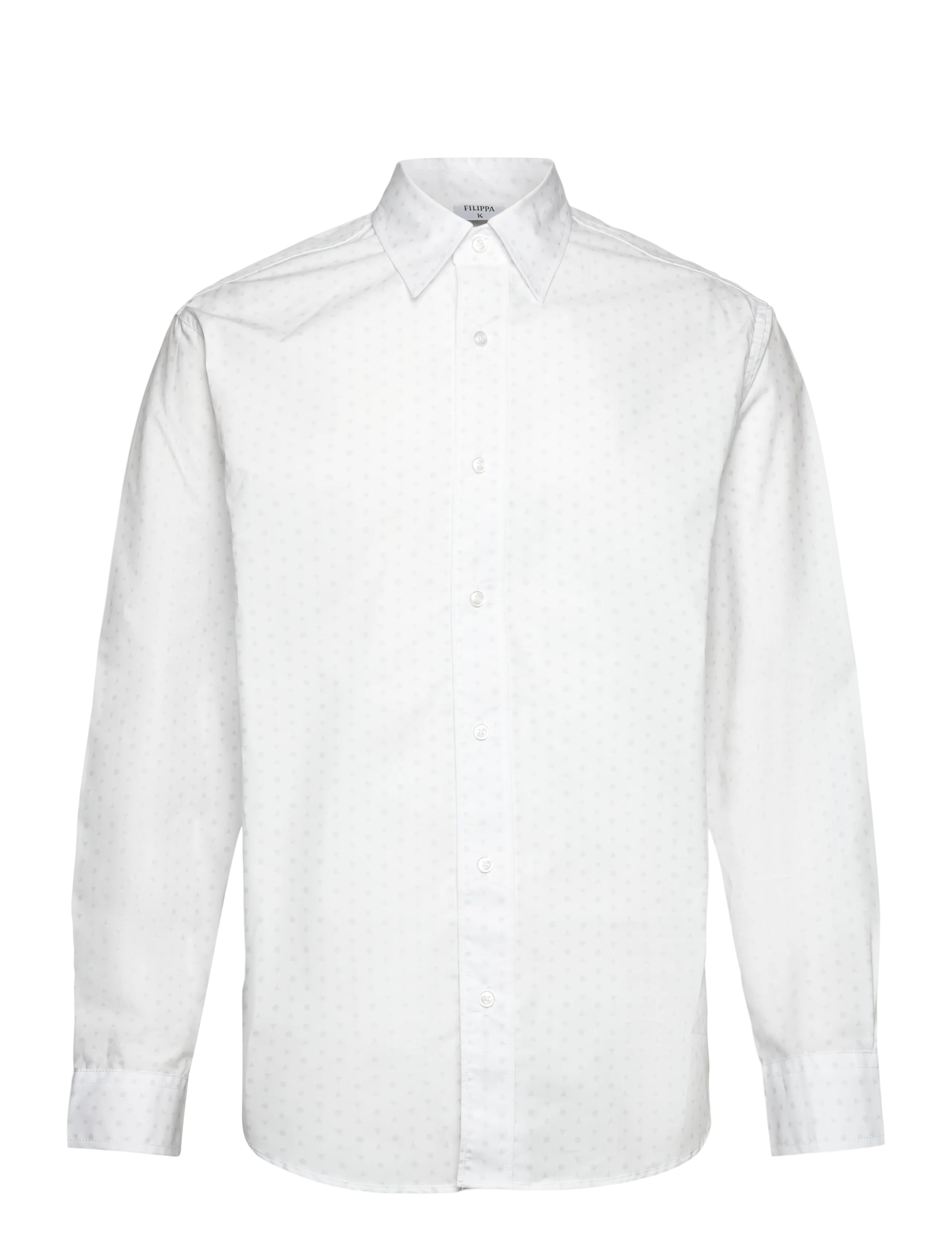 Filippa K Relaxed Tailored Shirt - Filippa K - WHITE/CHALK GREY PATTERN / white