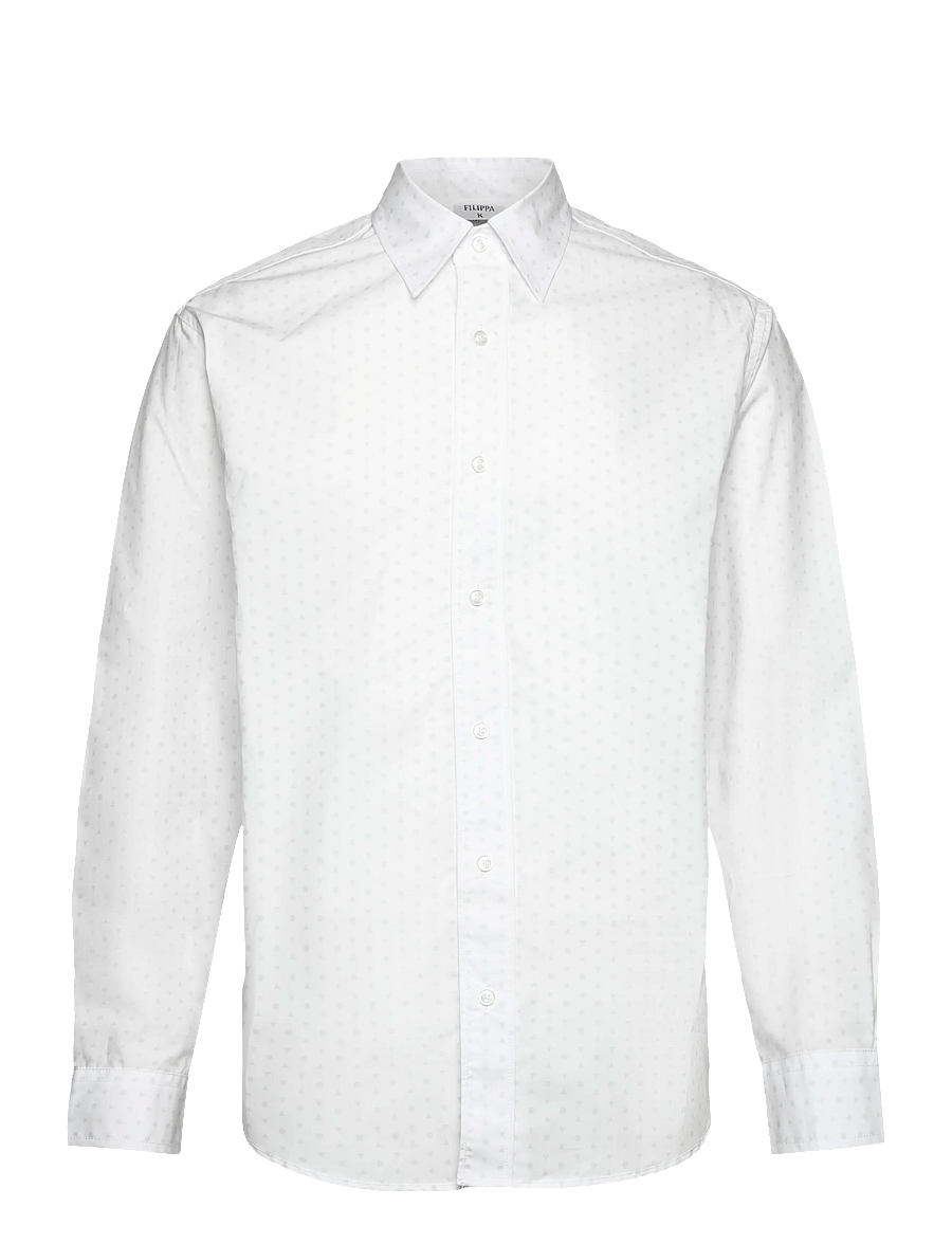 Filippa K - Relaxed Tailored Shirt - casual hemden - white/chalk grey pattern - 0