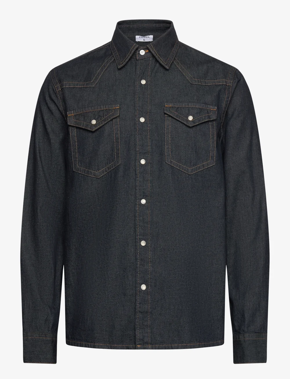 Filippa K - Western Denim Shirt - bolir - rinsed blue wash - 0