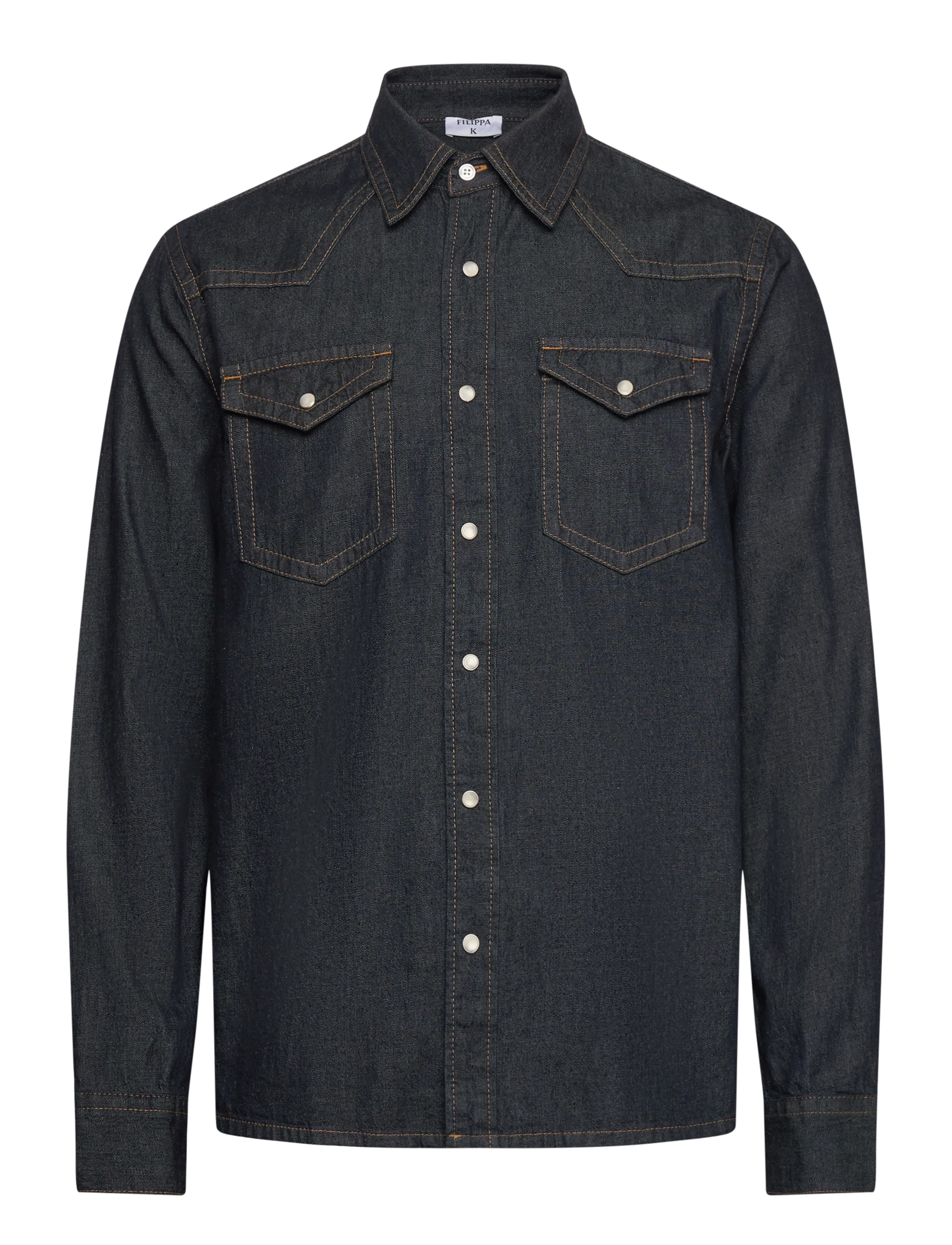 Filippa K Western Denim Shirt - Filippa K - RINSED BLUE WASH / black