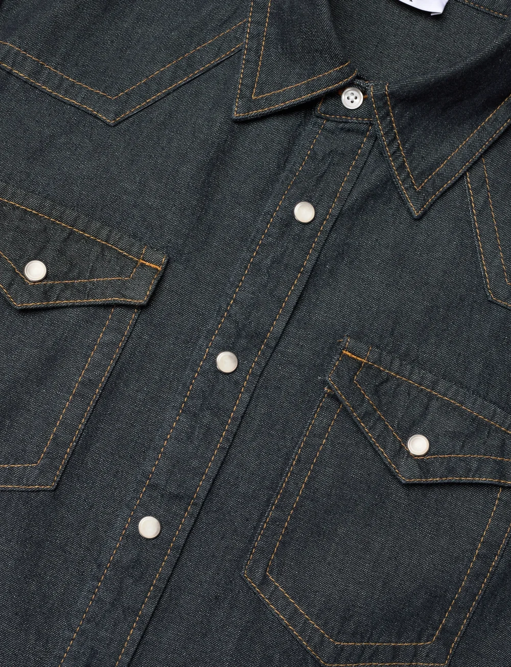 Filippa K - Western Denim Shirt - bolir - rinsed blue wash - 3