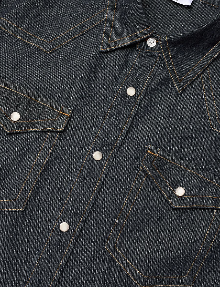 Filippa K - Western Denim Shirt - chemises en jean - rinsed blue wash - 3