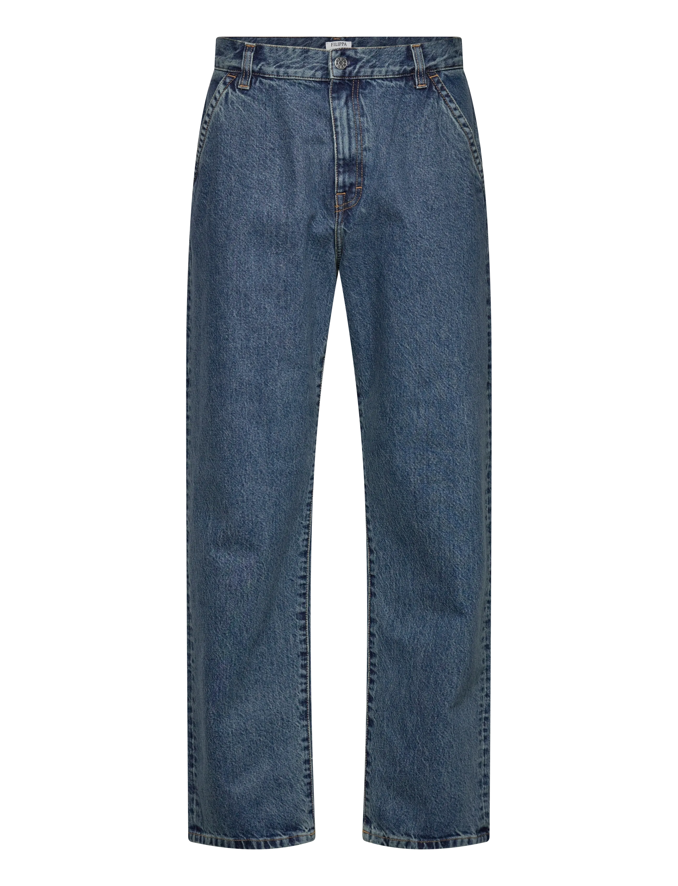 Filippa K Denim Work Jeans - Regular jeans - WASHED MID BLUE / blue
