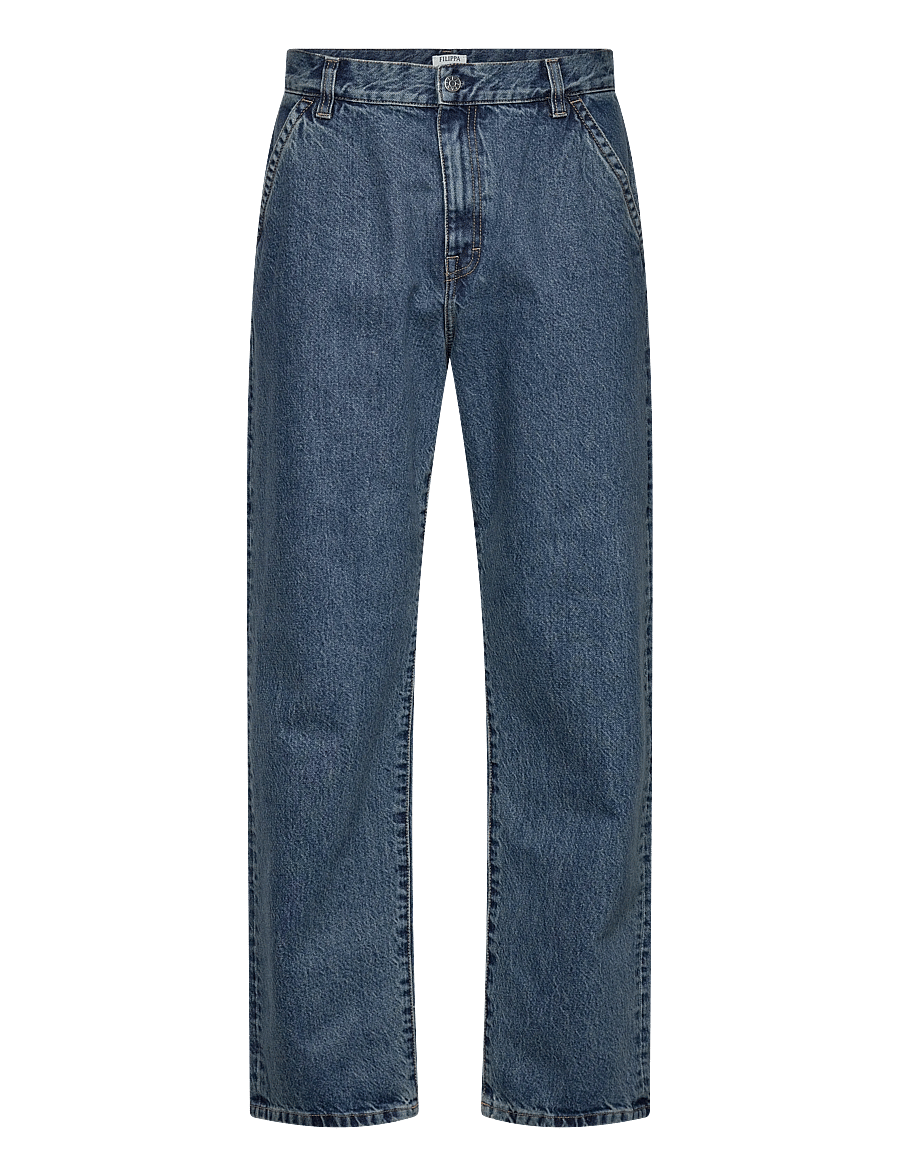 Filippa K - Denim Work Jeans - regular jeans - washed mid blue - 1