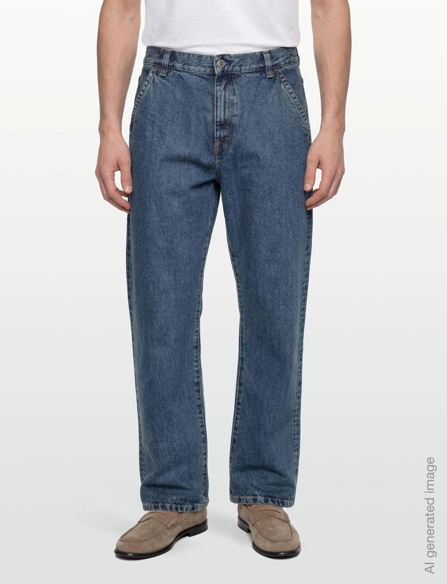 Filippa K - Denim Work Jeans - regular jeans - washed mid blue - 3