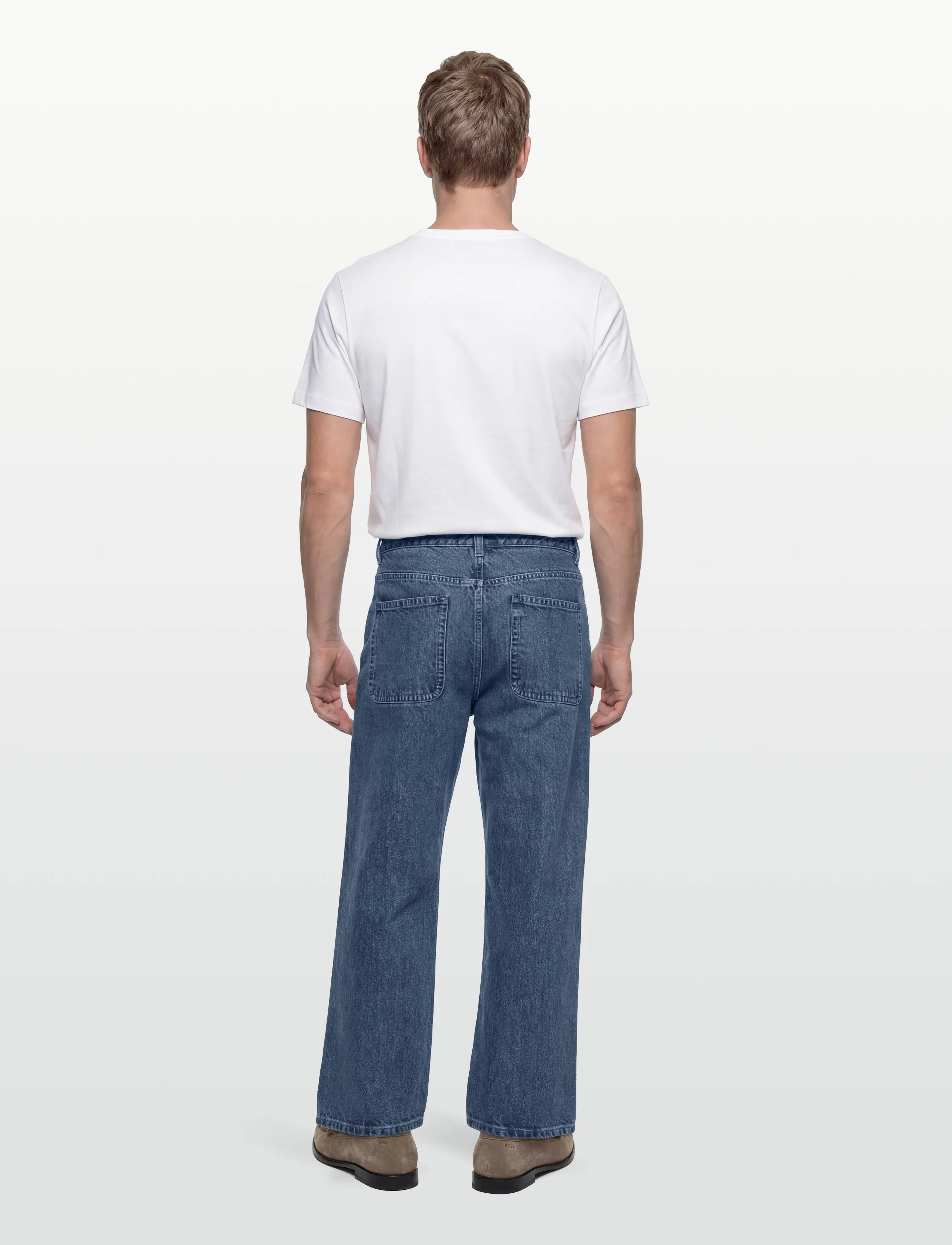 Filippa K - Denim Work Jeans - regular jeans - washed mid blue - 4