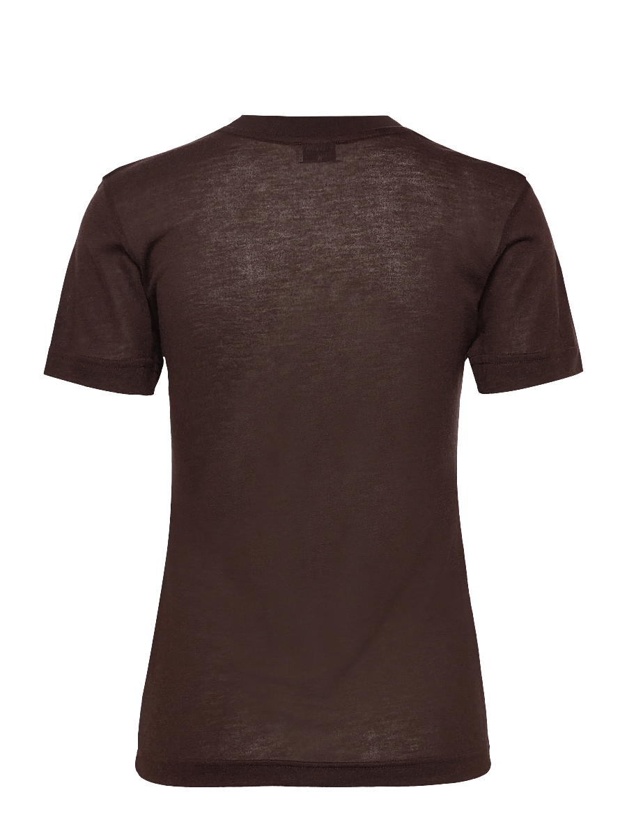 Filippa K - Lyocell Cashmere Tee - kašmiir - brown - 1