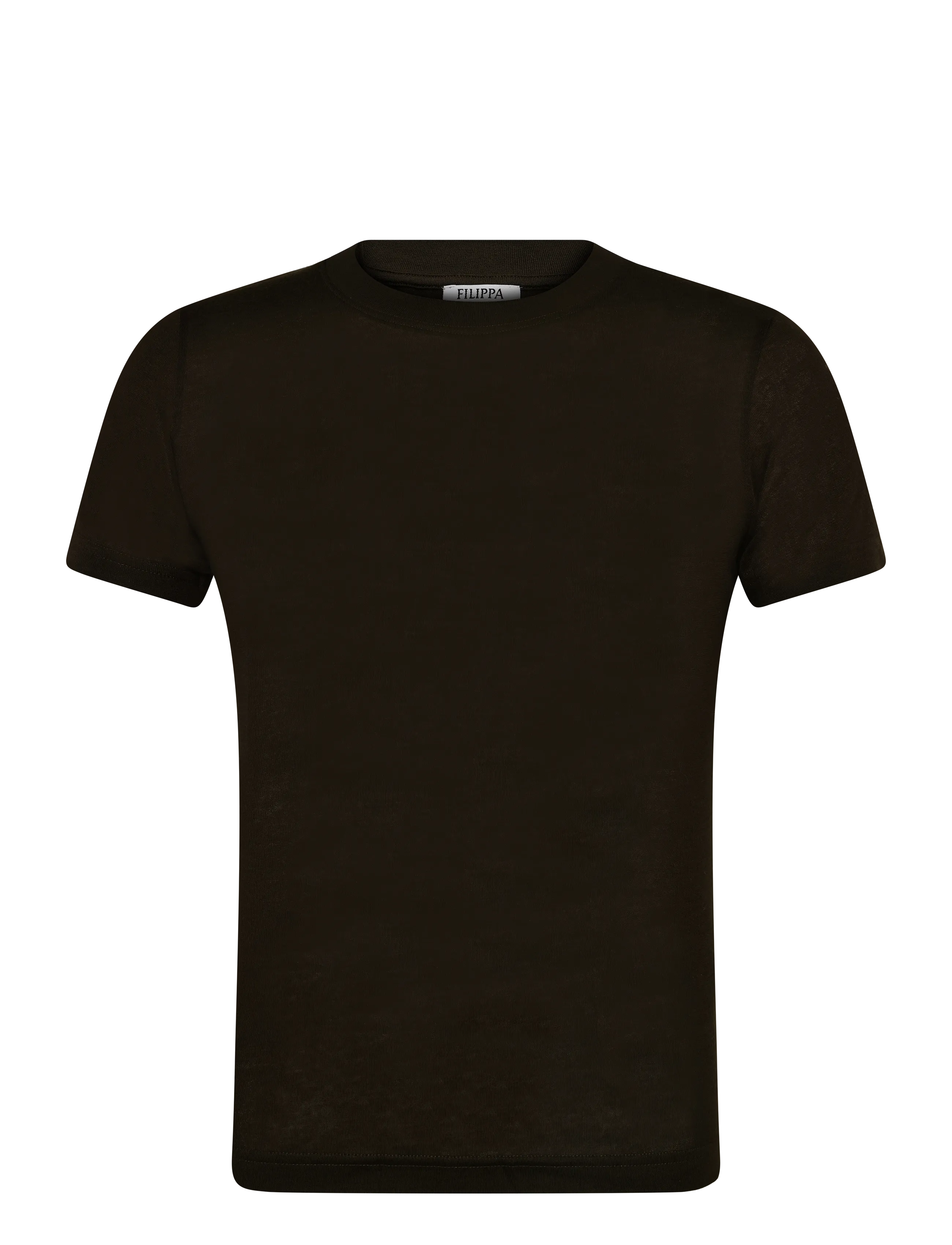 Filippa K Lyocell Cashmere Tee - Filippa K - DARK MOSS GREEN / khaki/green