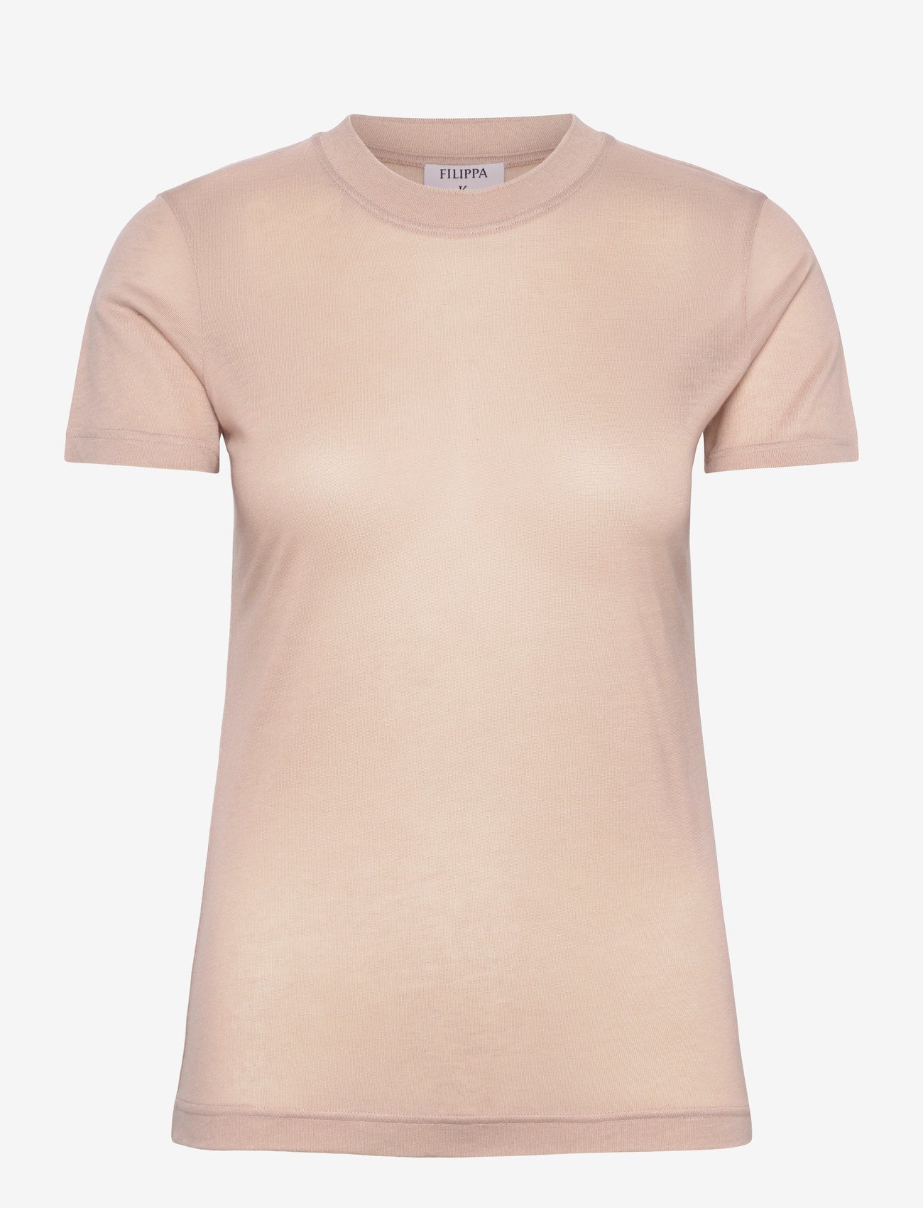 Filippa K - Lyocell Cashmere Tee - kashmir - dusty pink - 0