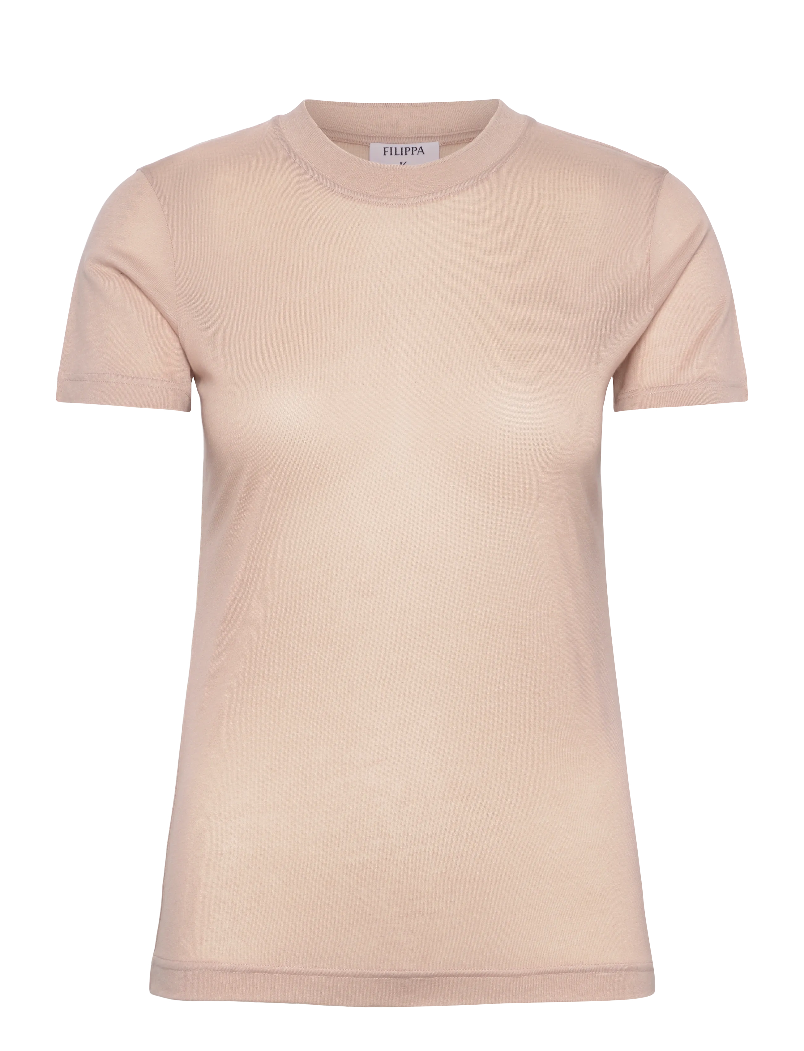Filippa K Lyocell Cashmere Tee - Kleidung - DUSTY PINK / pink/rose