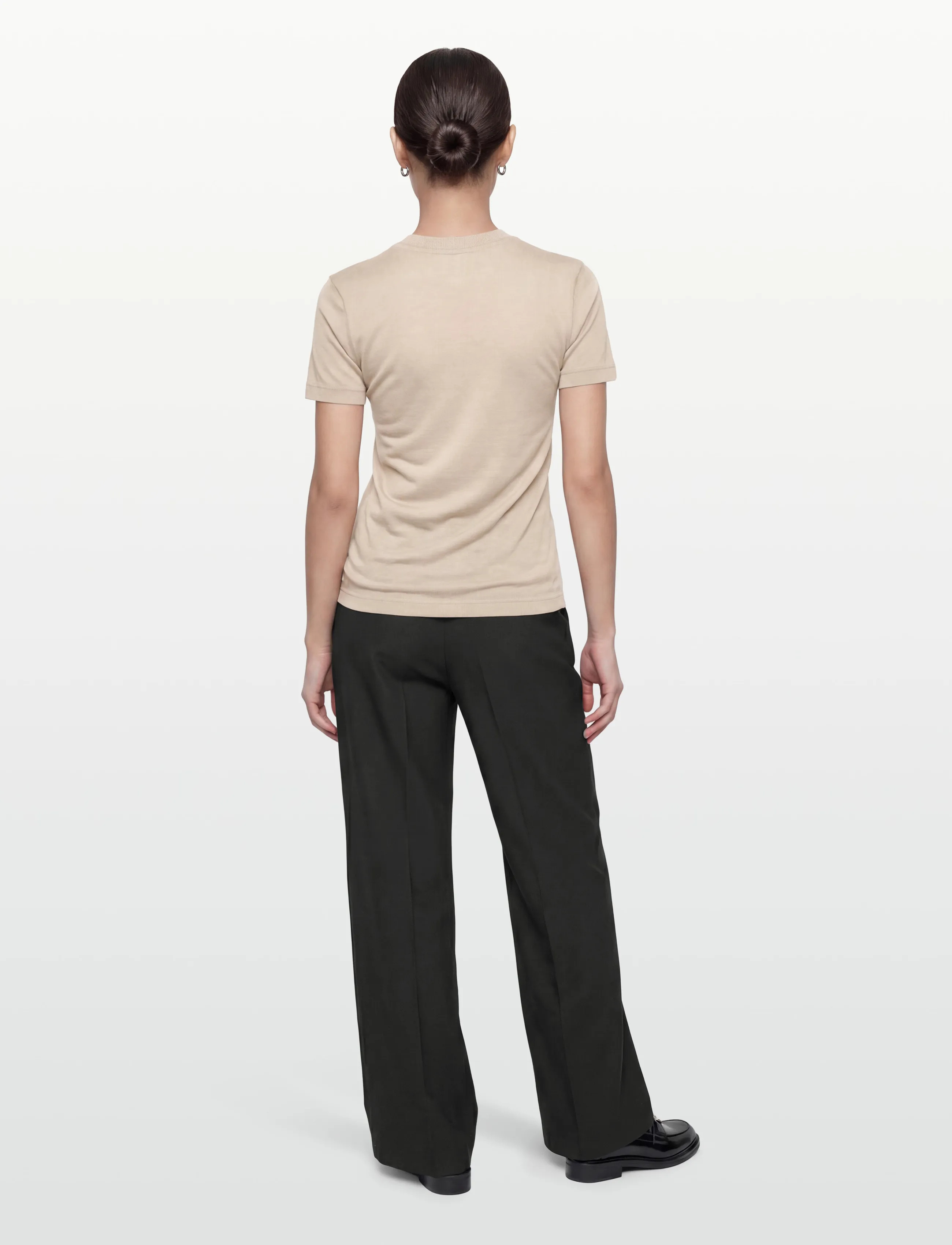 Filippa K - Lyocell Cashmere Tee - t-shirts - dusty pink - 4