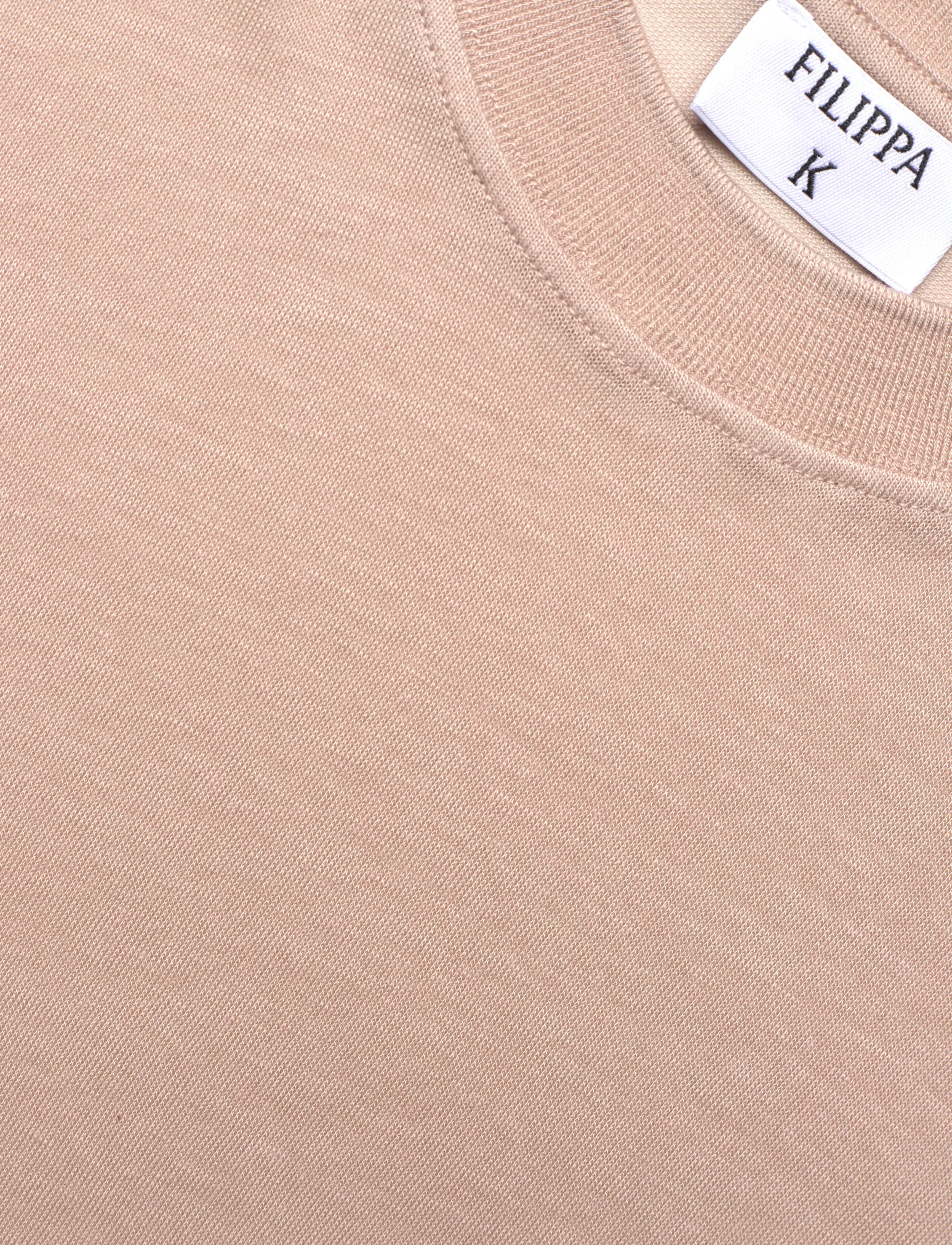 Filippa K - Lyocell Cashmere Tee - t-shirts - dusty pink - 5