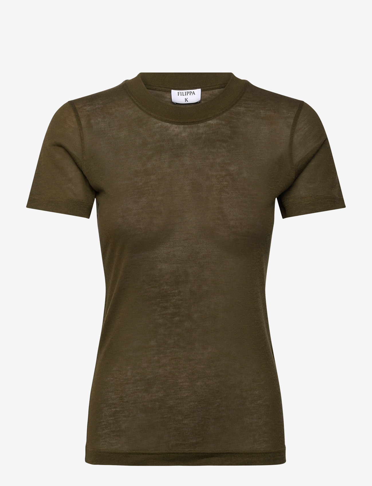Filippa K - Lyocell Cashmere Tee - kaschmir - midnight green - 0