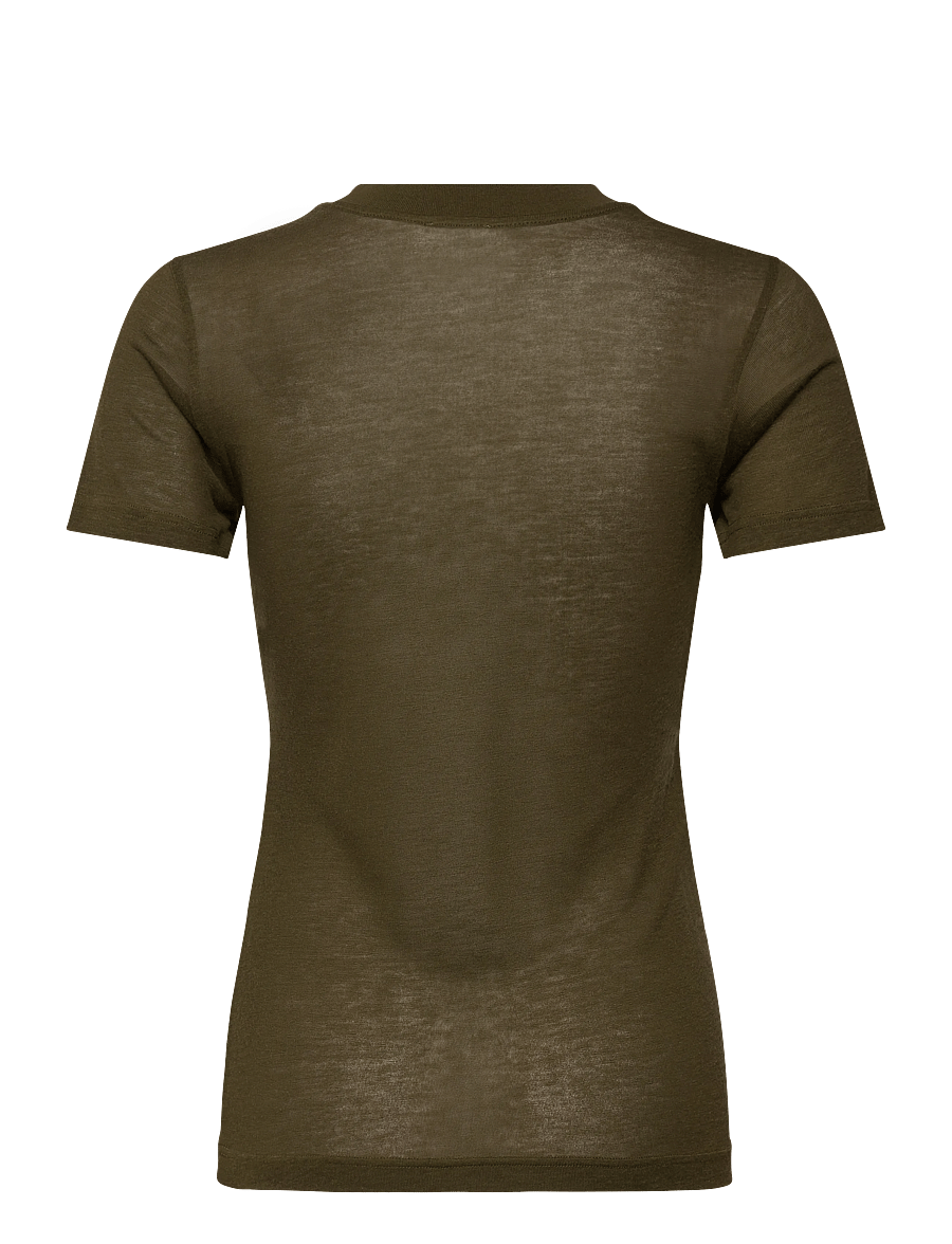 Filippa K - Lyocell Cashmere Tee - cashmere - midnight green - 2