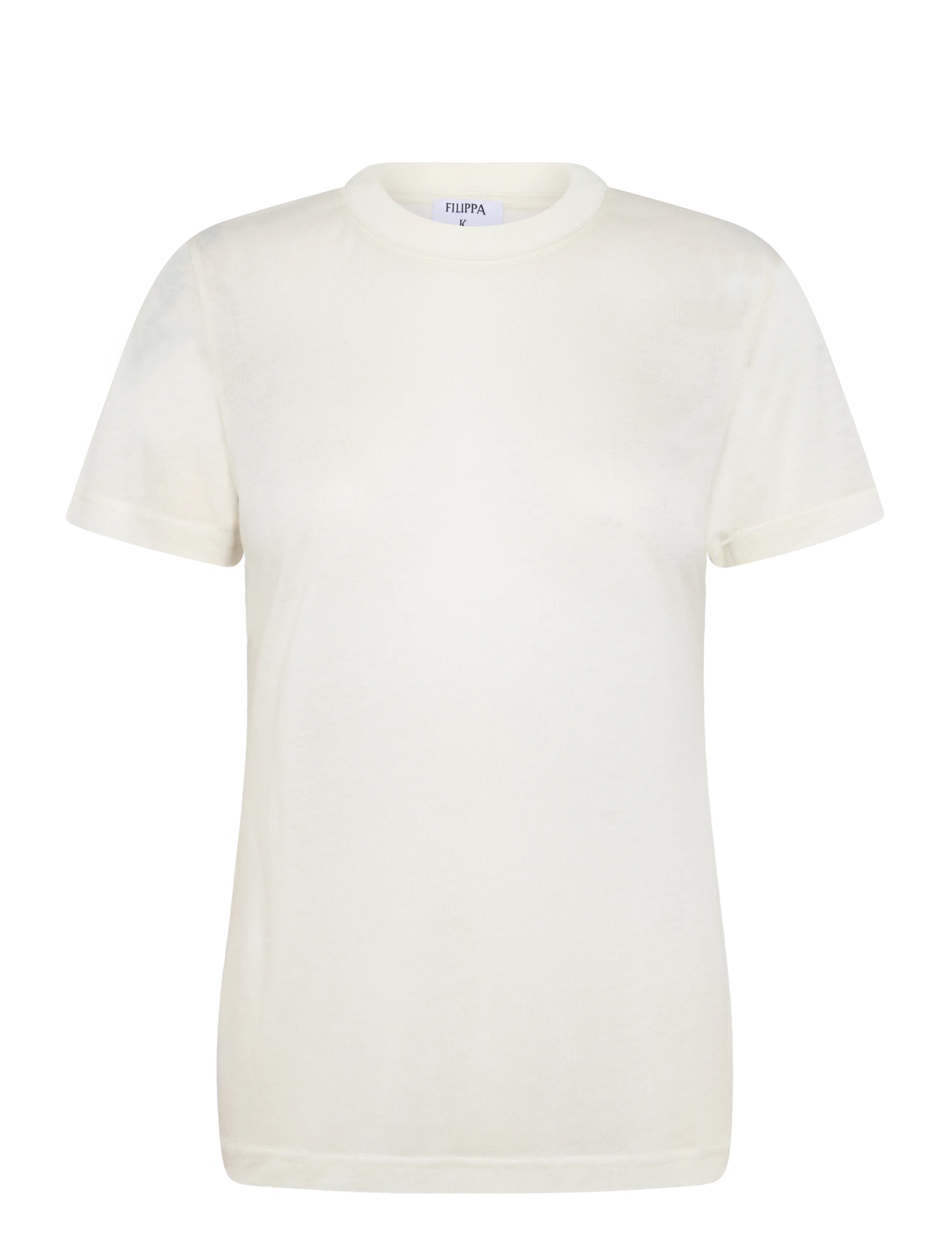 Filippa K - Lyocell Cashmere Tee - kaschmir - winter white - 1