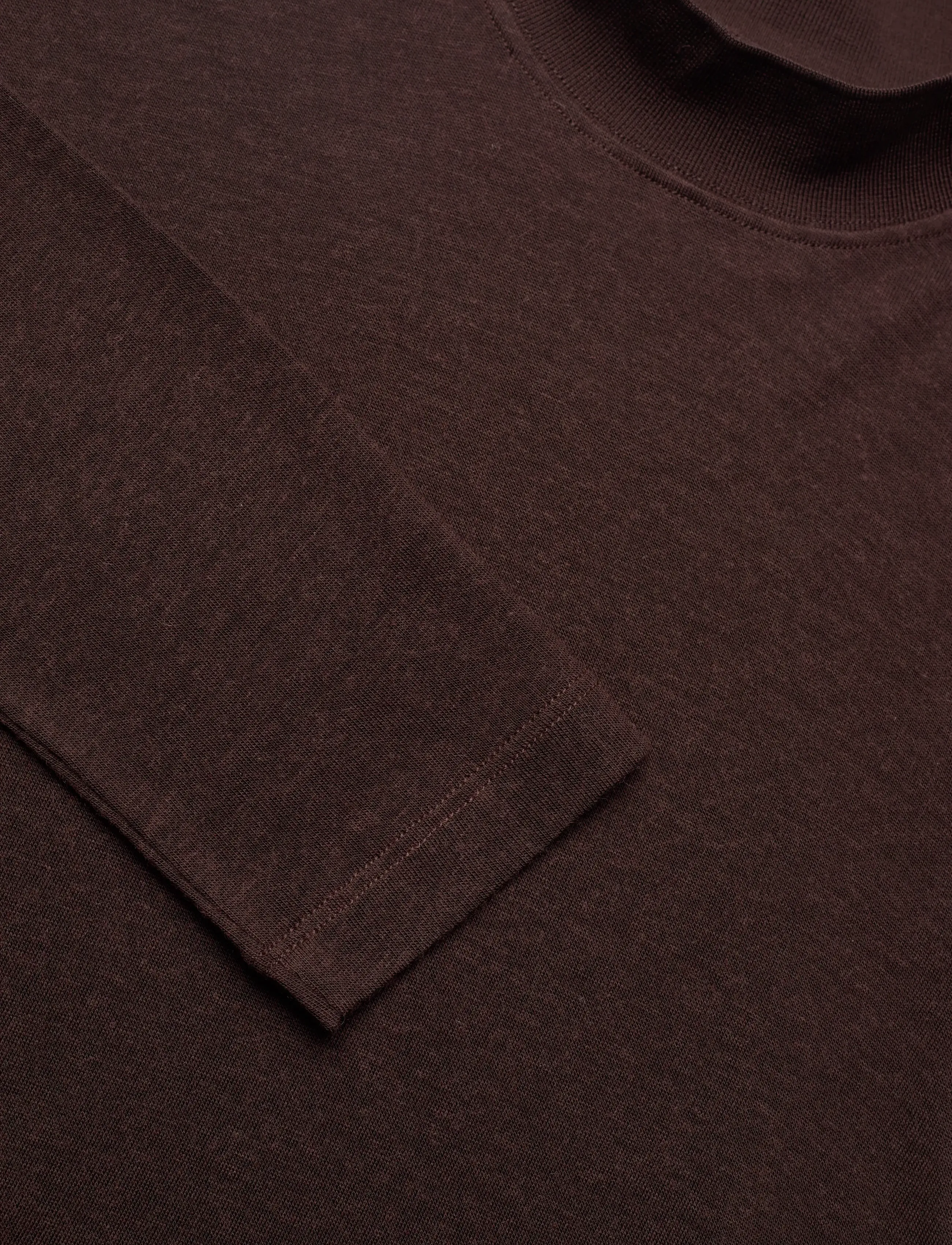 Filippa K - Lyocell Cashmere Mock Neck Top - brown - 2